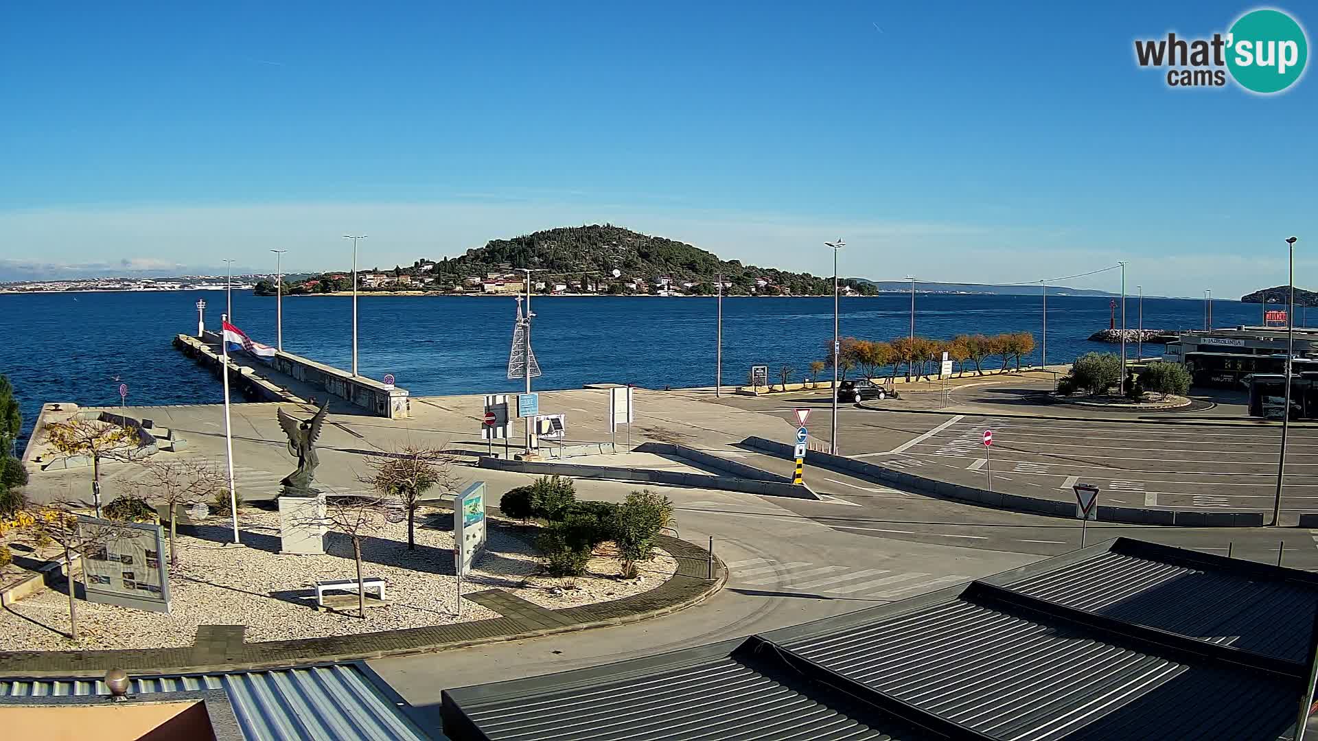 Webcam Ugliano – terminal traghetto da Preko a Zara