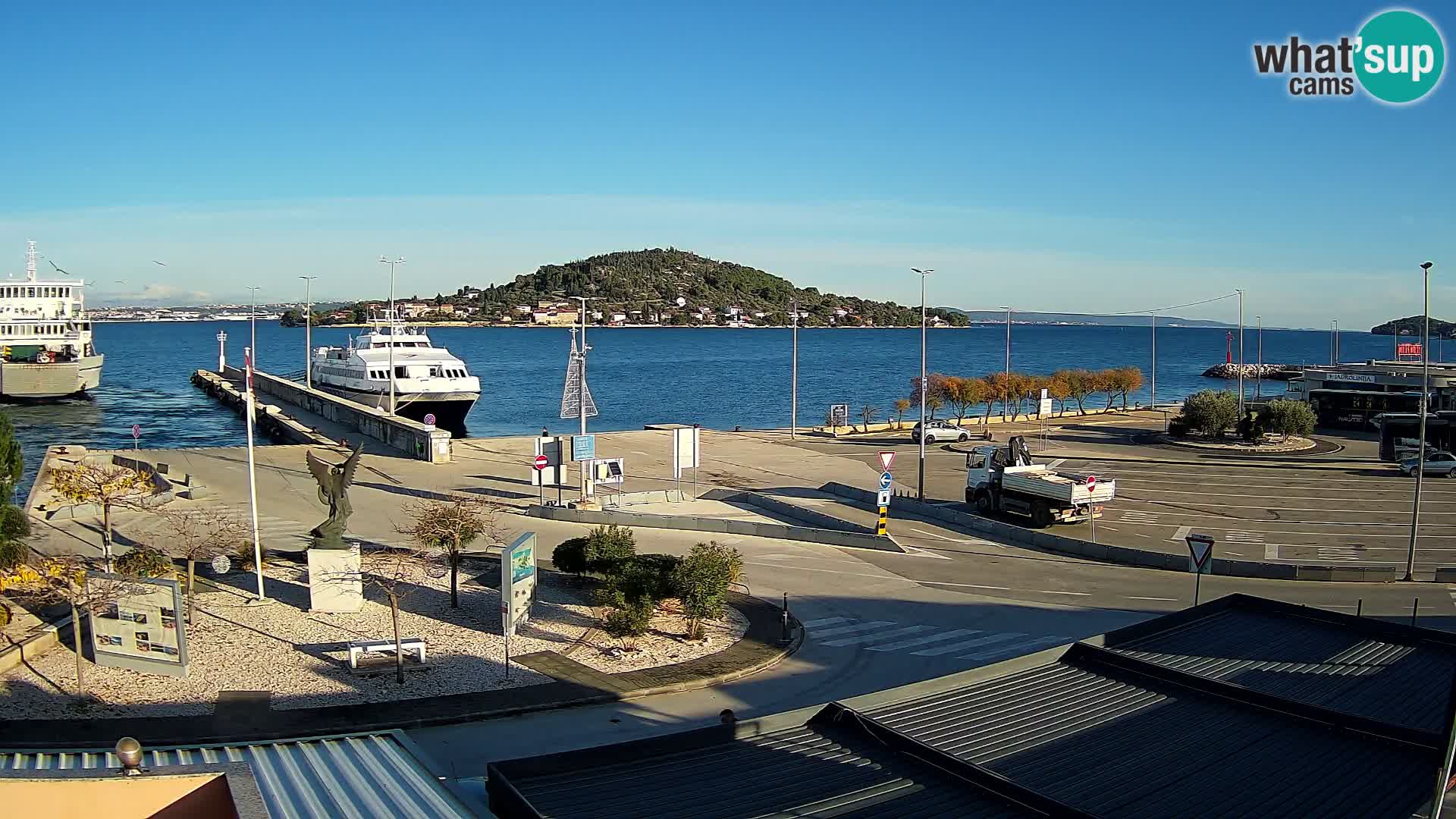 Webcam Ugliano – terminal traghetto da Preko a Zara