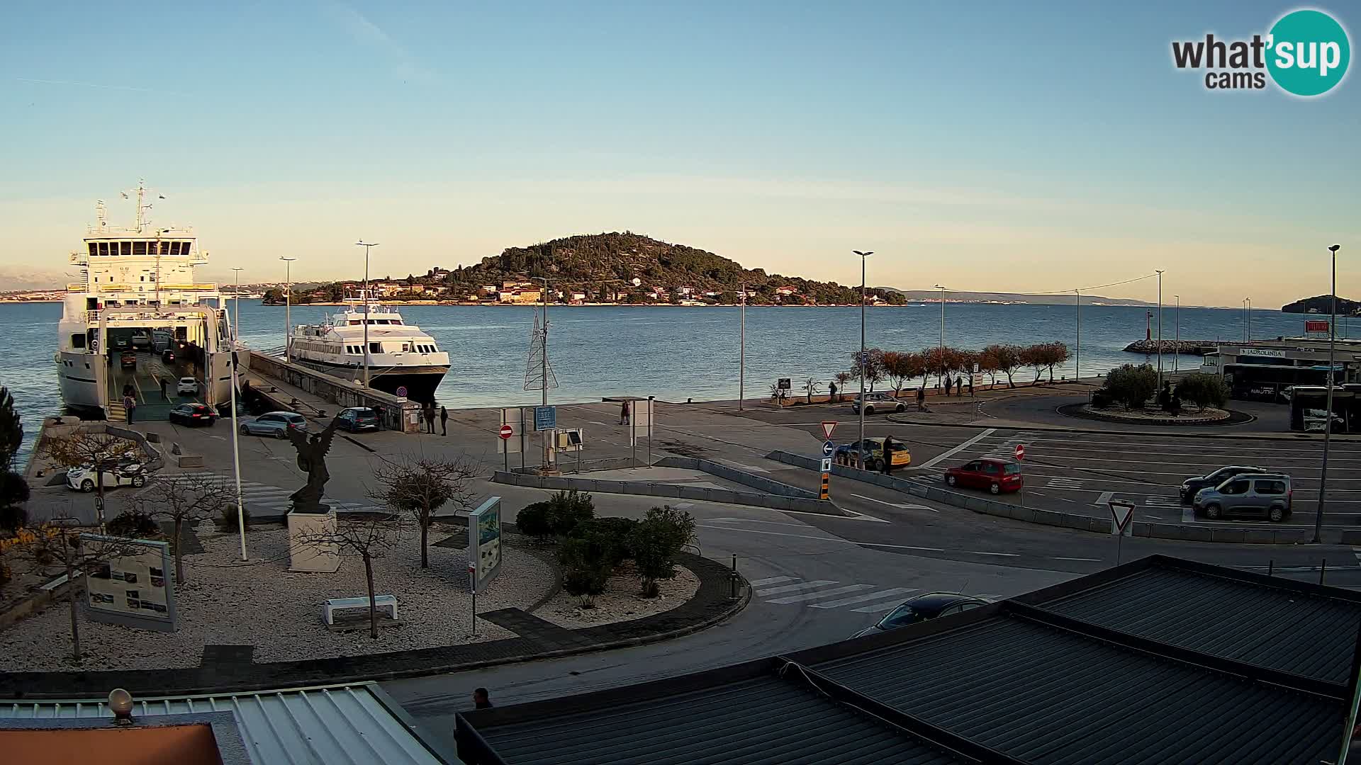 Webcam Ugliano – terminal traghetto da Preko a Zara