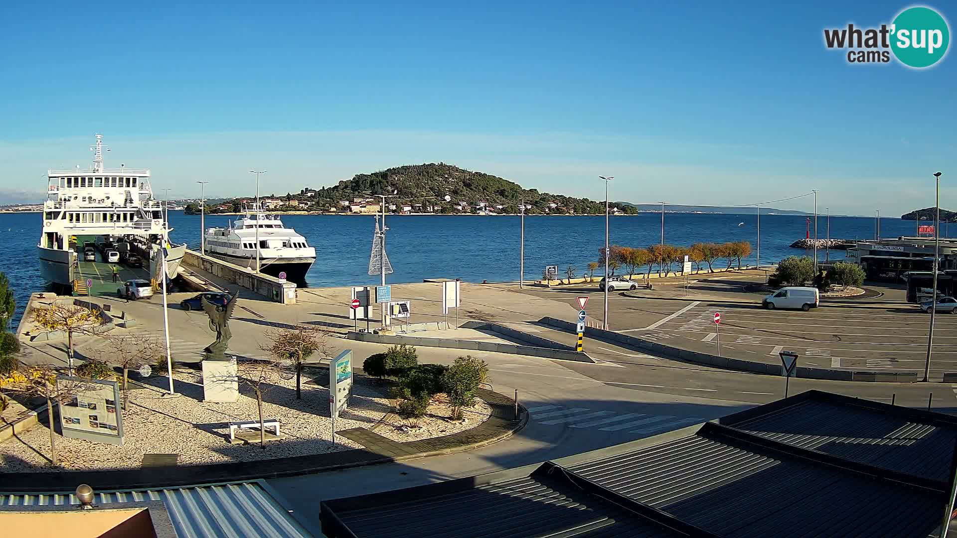 Webcam Ugliano – terminal traghetto da Preko a Zara