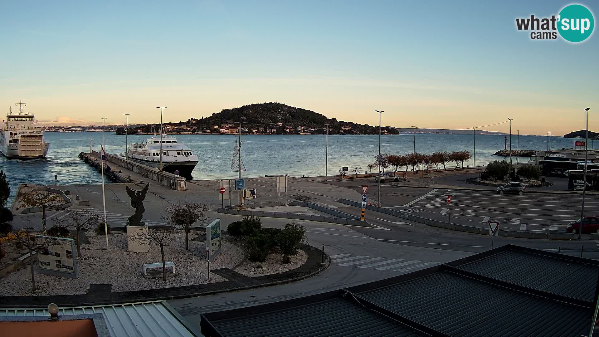 Spletna kamera Ugljan – trajekt Preko – Zadar