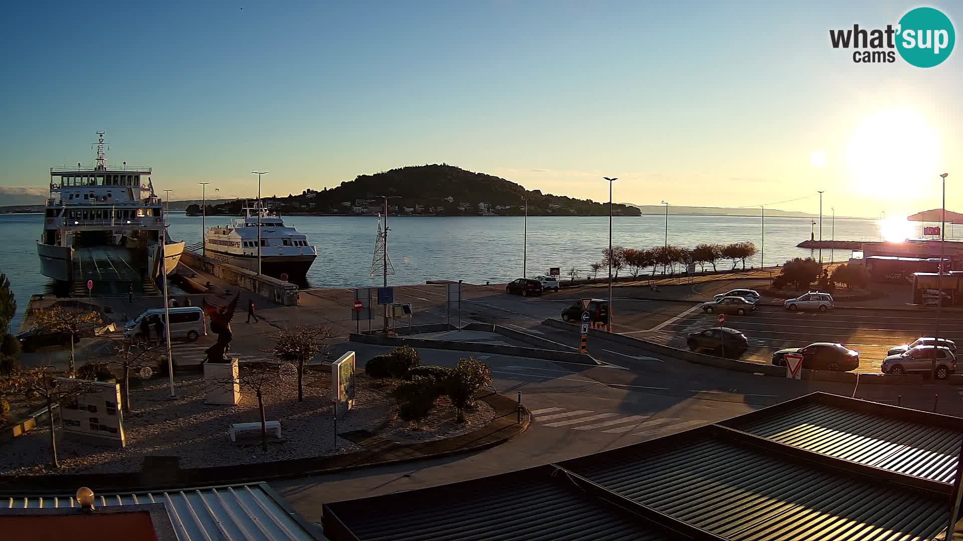 Webcam Ugliano – terminal traghetto da Preko a Zara