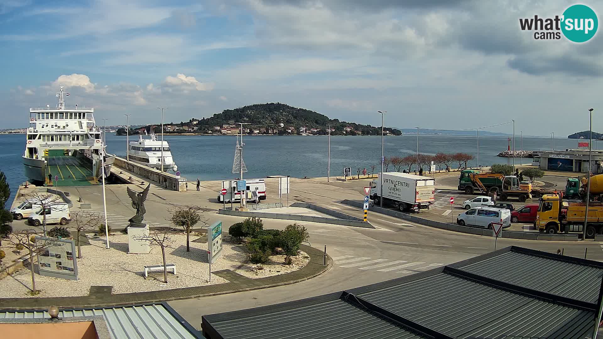 Web kamera Ugljan – Preko trajekt za Zadar