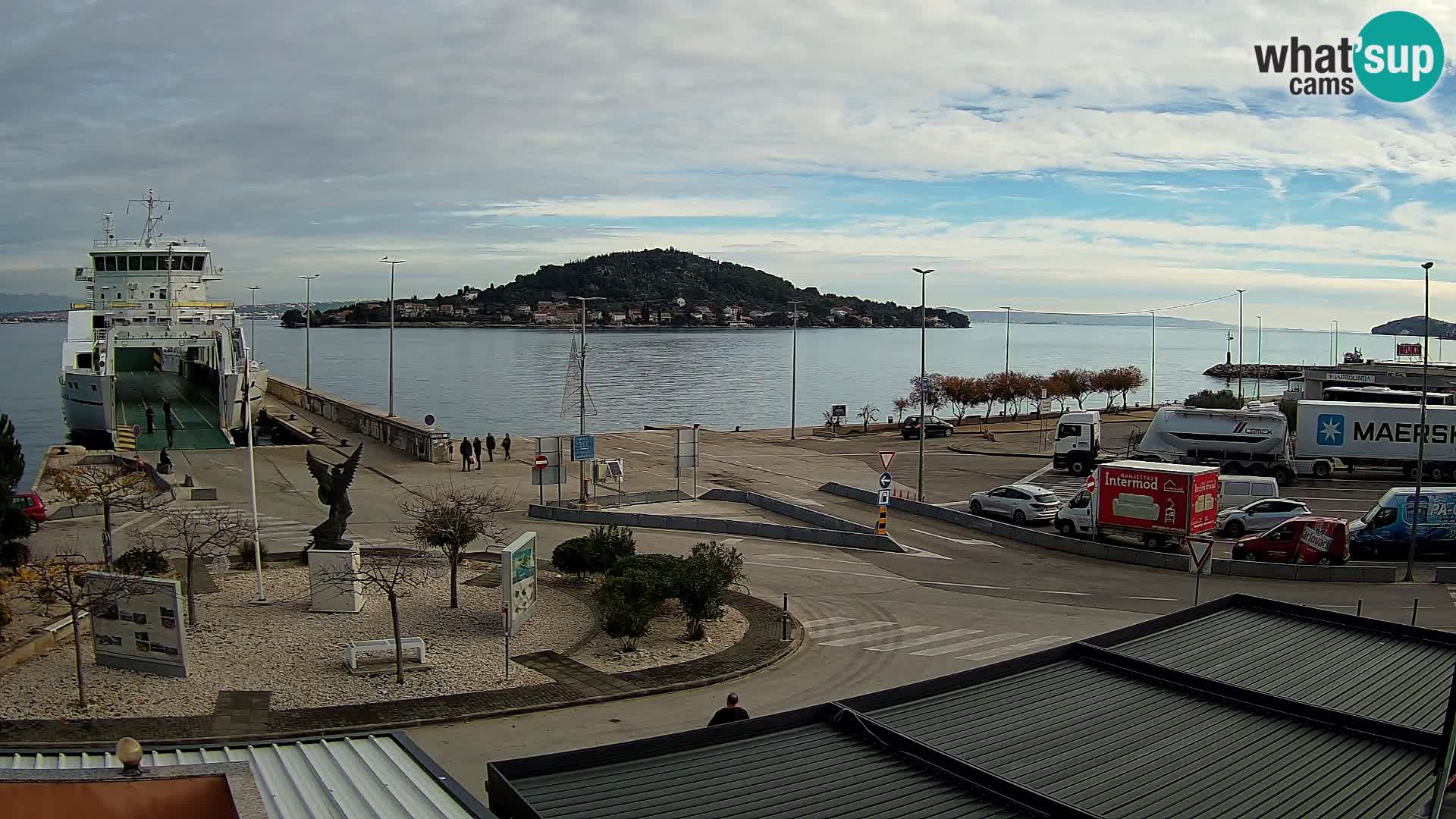 Spletna kamera Ugljan – trajekt Preko – Zadar