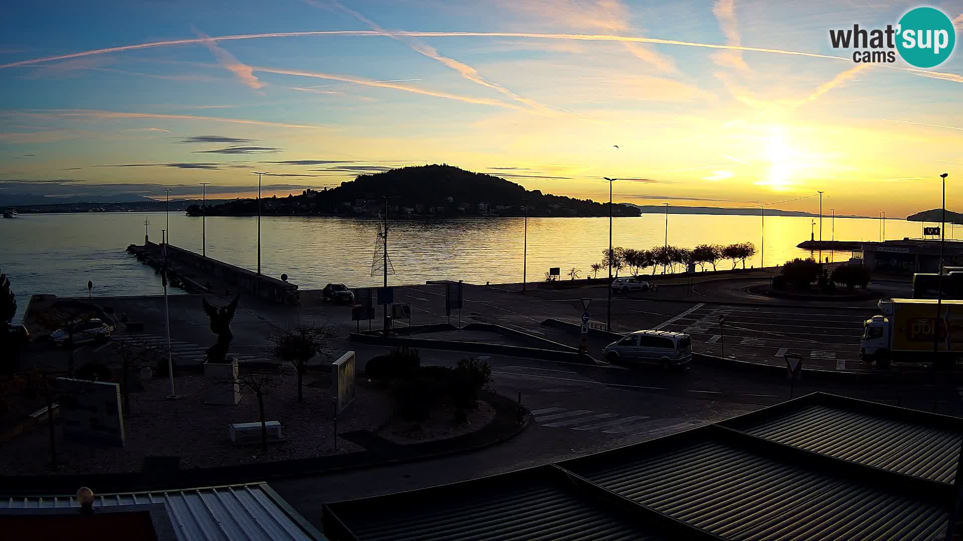 Spletna kamera Ugljan – trajekt Preko – Zadar
