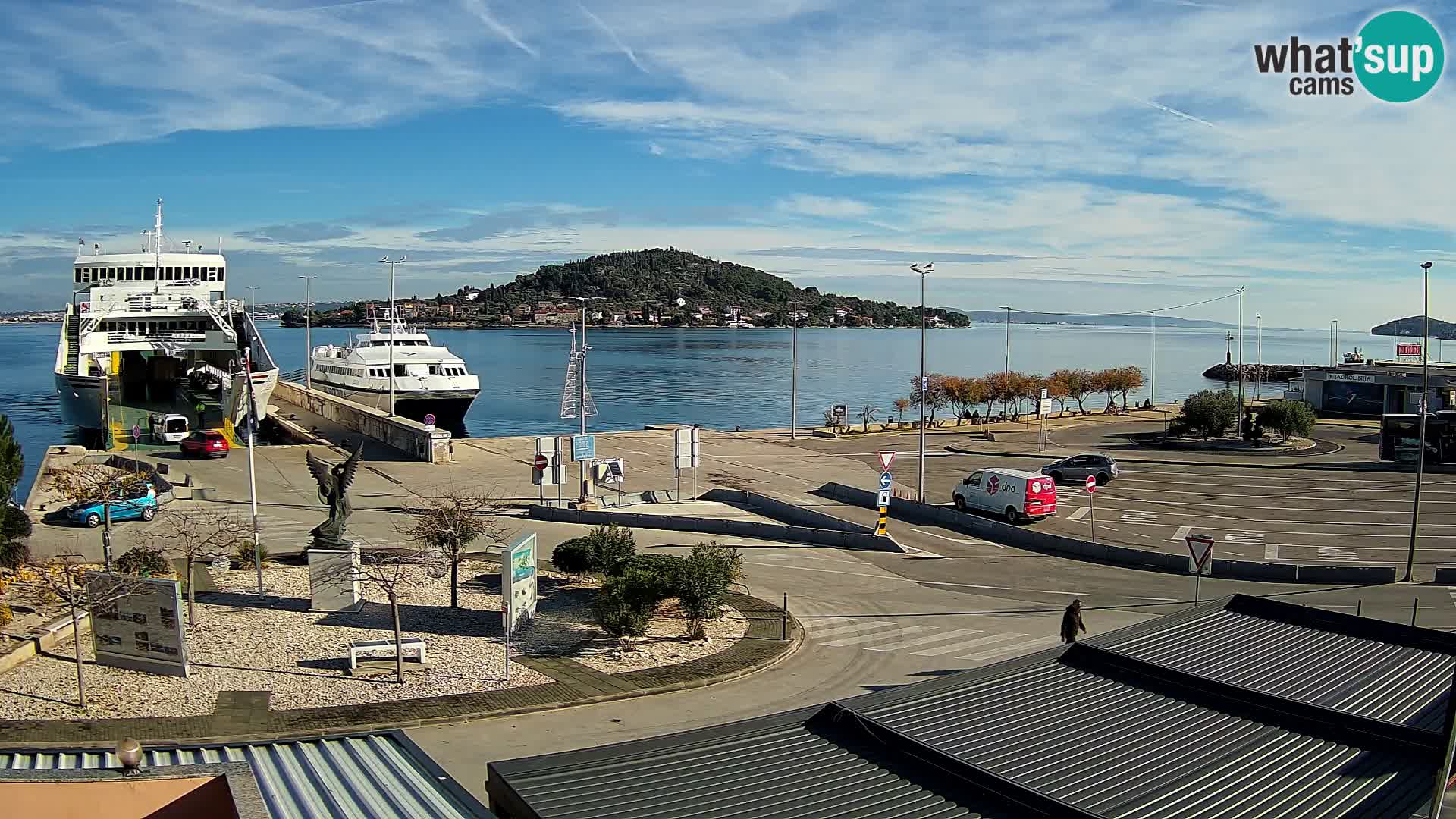 Spletna kamera Ugljan – trajekt Preko – Zadar