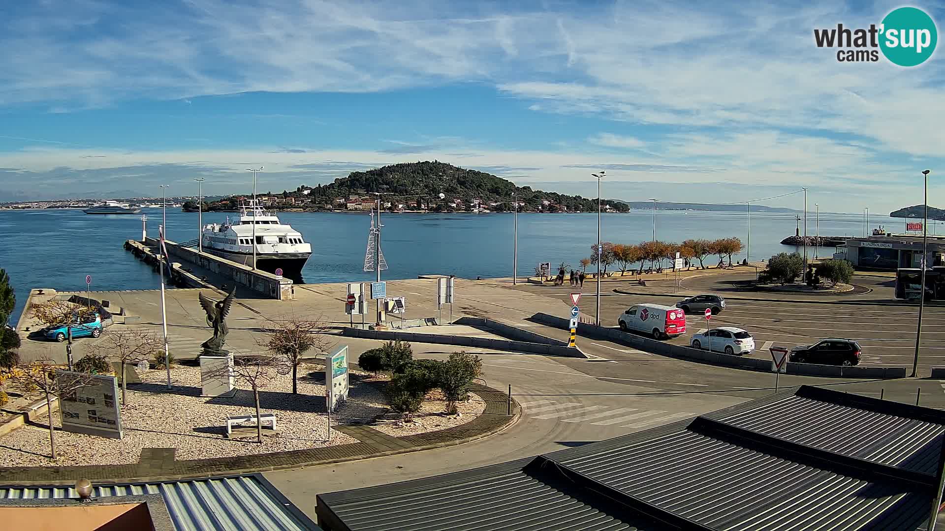 Spletna kamera Ugljan – trajekt Preko – Zadar