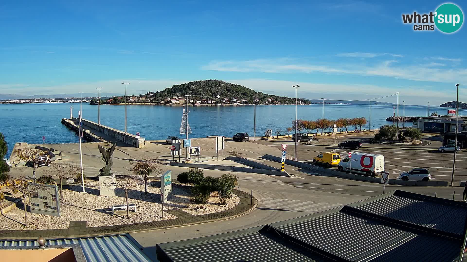 Spletna kamera Ugljan – trajekt Preko – Zadar