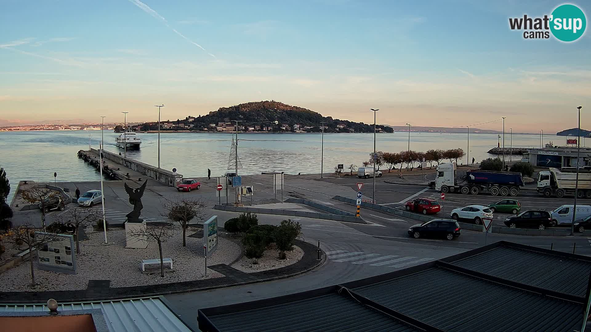 Web kamera Ugljan – Preko trajekt za Zadar