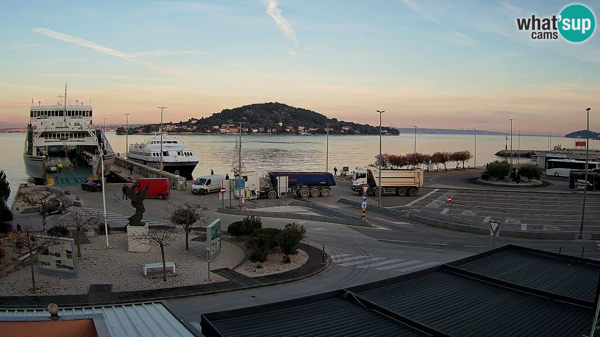 Webcam Ugliano – terminal traghetto da Preko a Zara