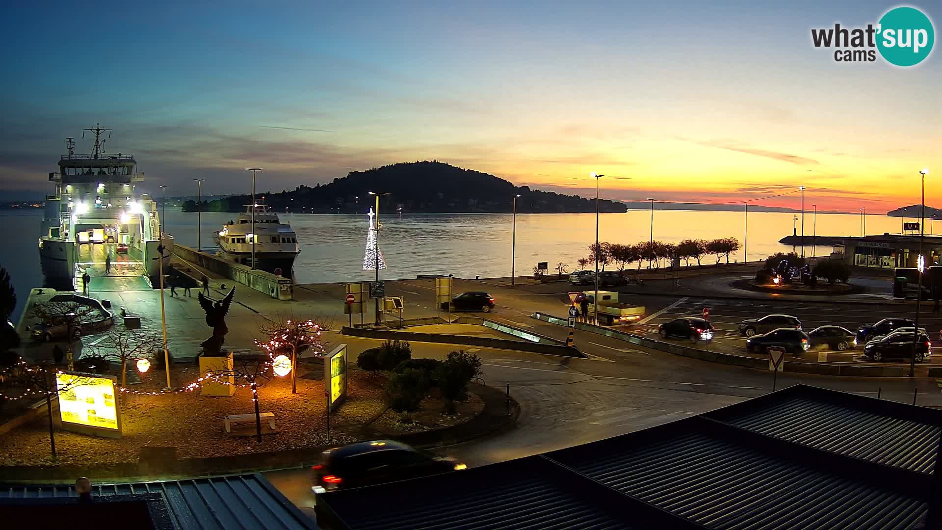 Web kamera Ugljan – Preko trajekt za Zadar