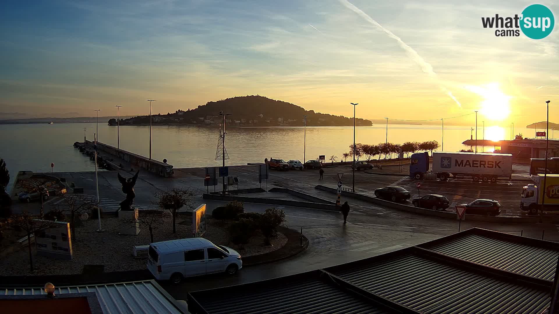 Webcam Ugliano – terminal traghetto da Preko a Zara