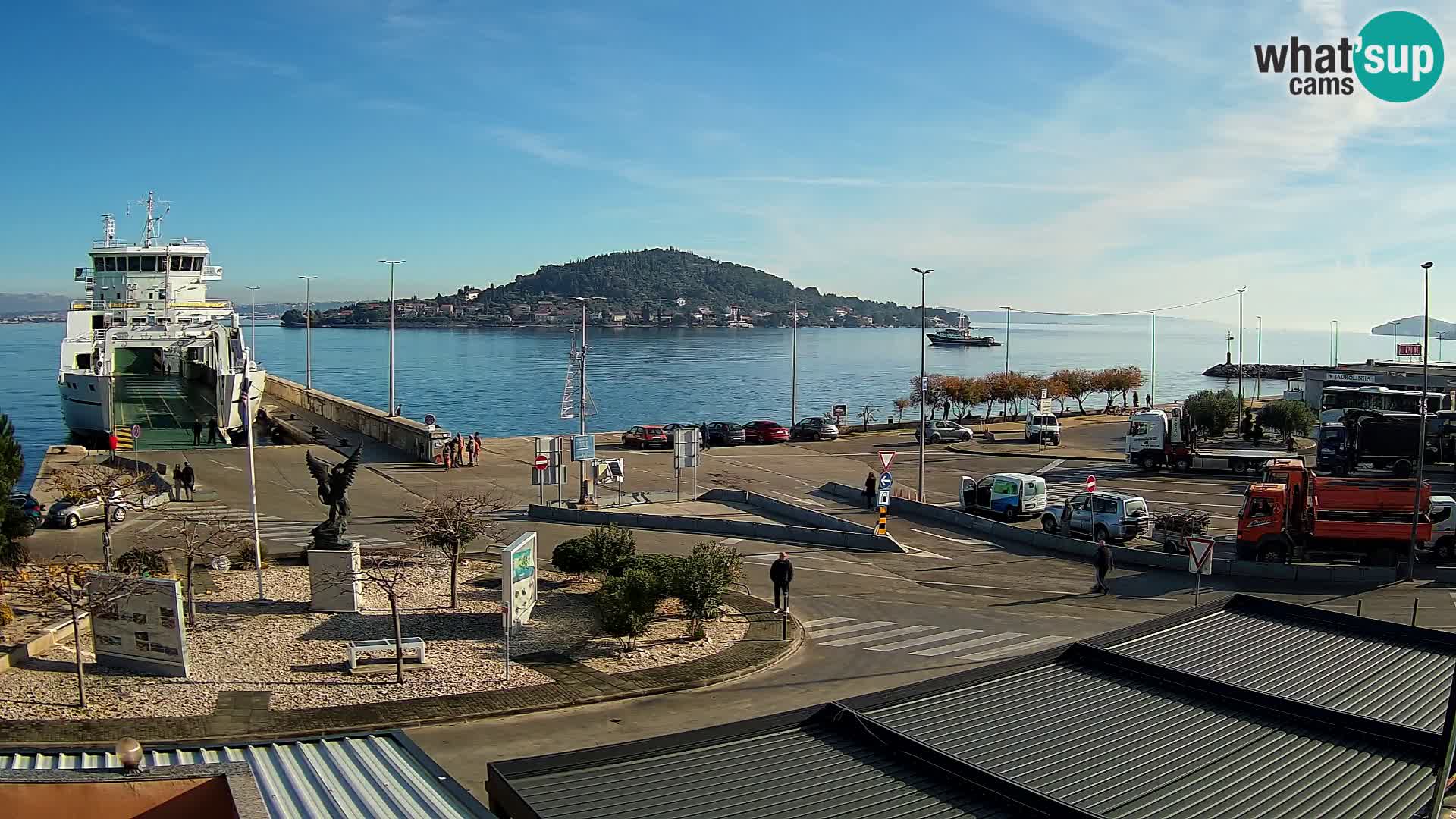 Web kamera Ugljan – Preko trajekt za Zadar