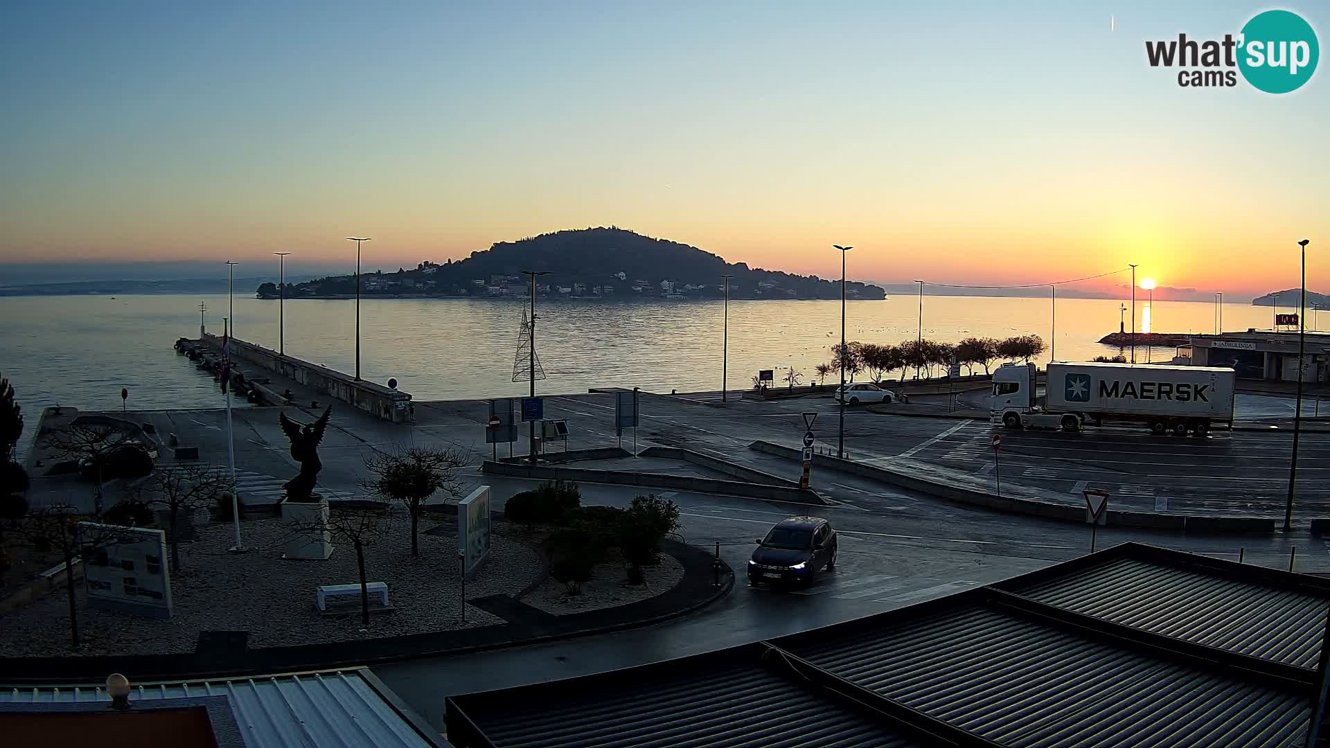 Spletna kamera Ugljan – trajekt Preko – Zadar