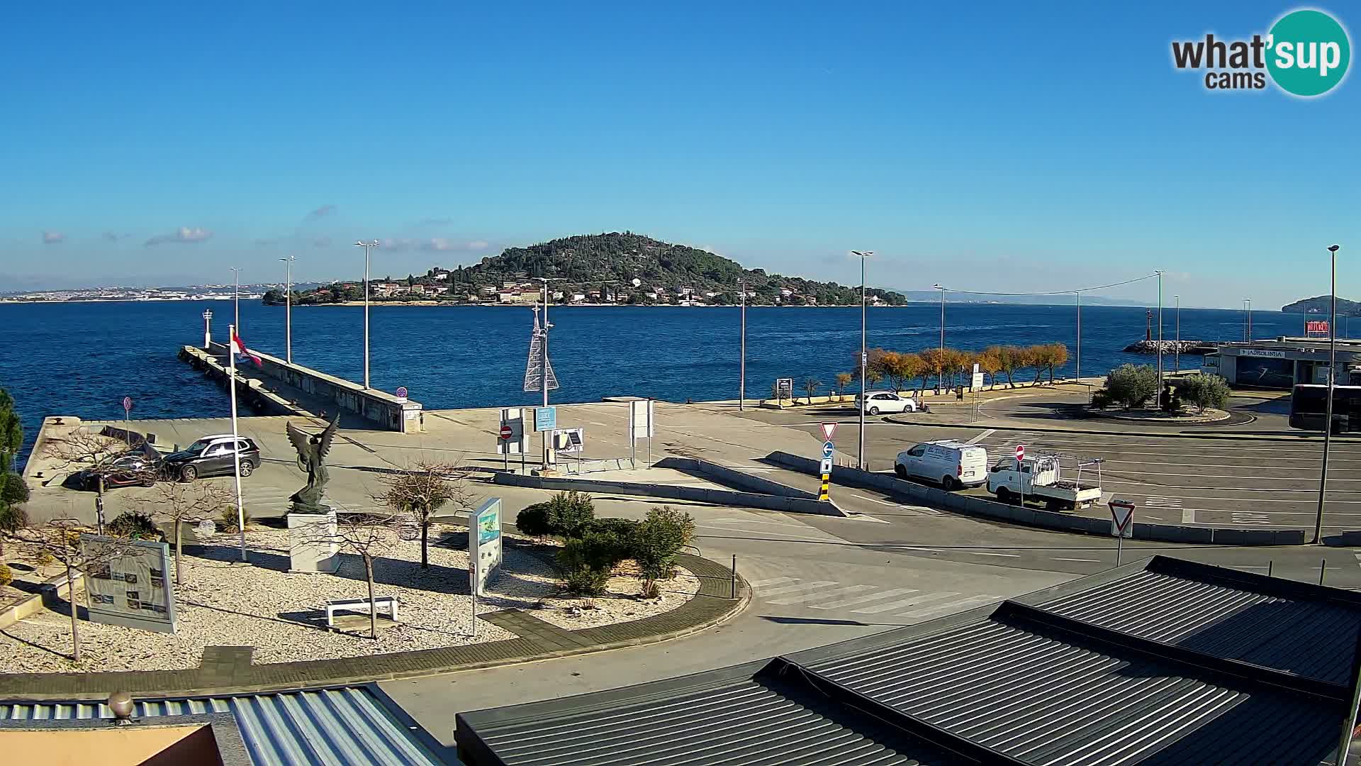 Webcam Ugliano – terminal traghetto da Preko a Zara