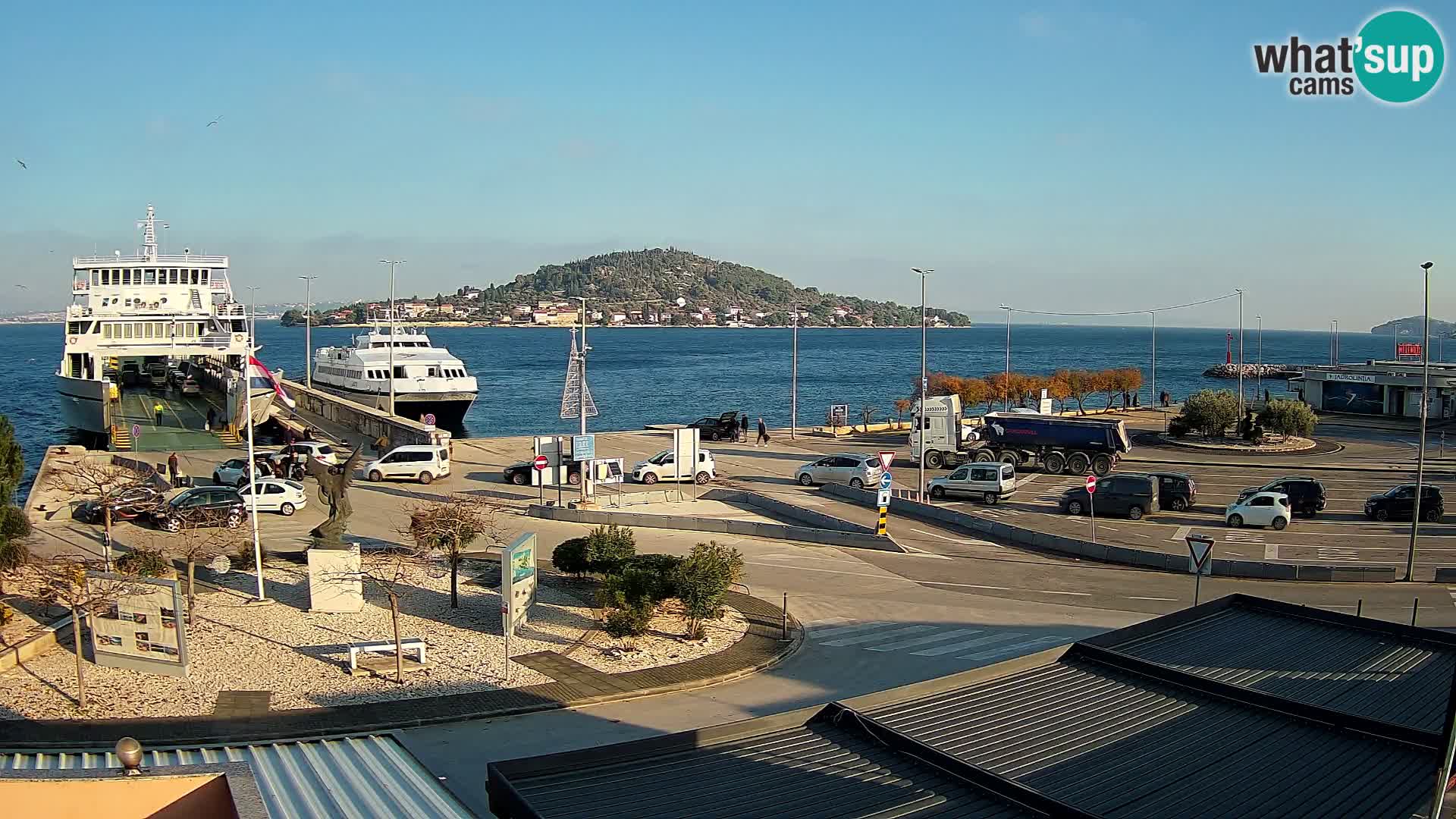 Web kamera Ugljan – Preko trajekt za Zadar