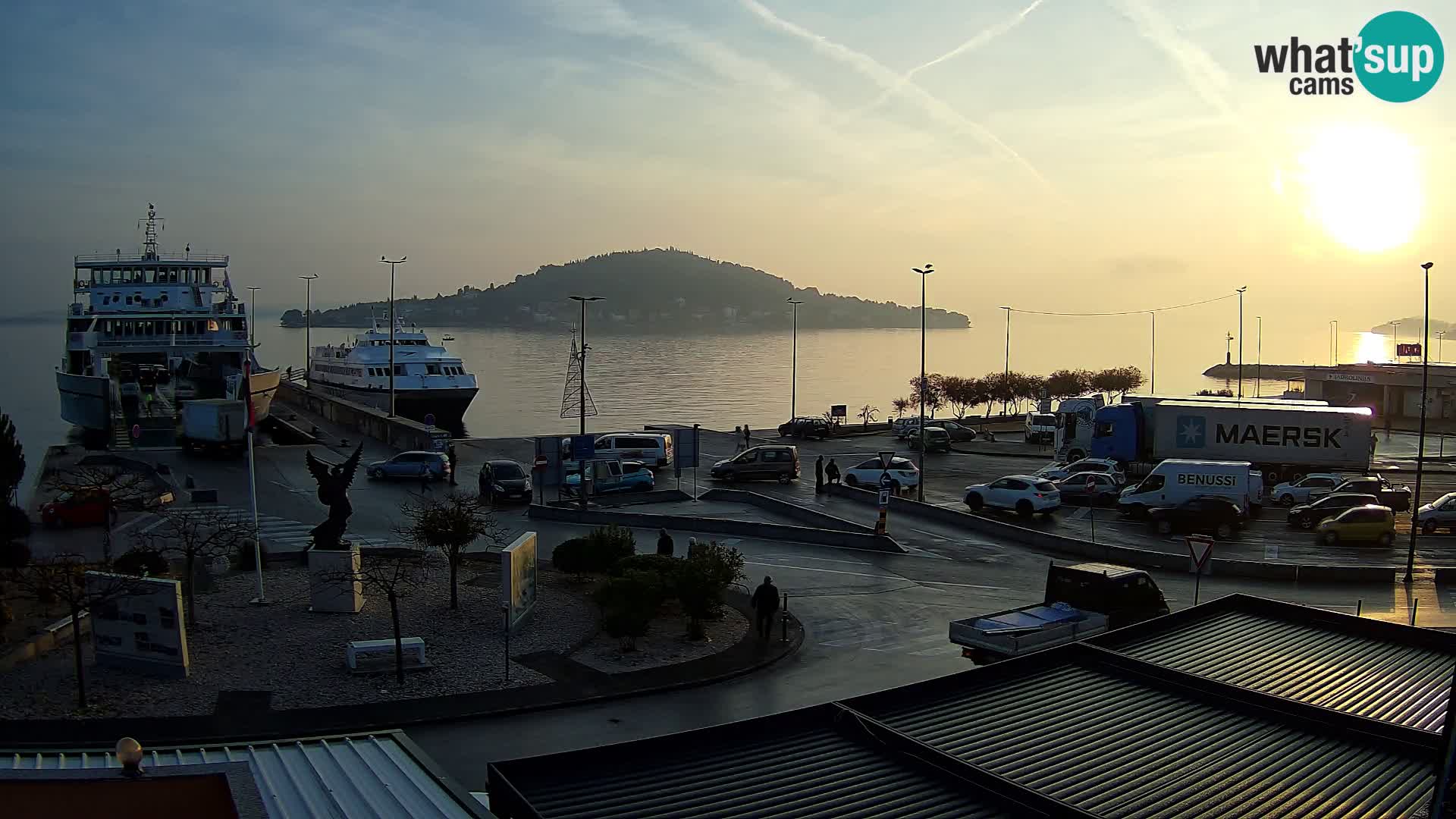 Webcam Ugliano – terminal traghetto da Preko a Zara