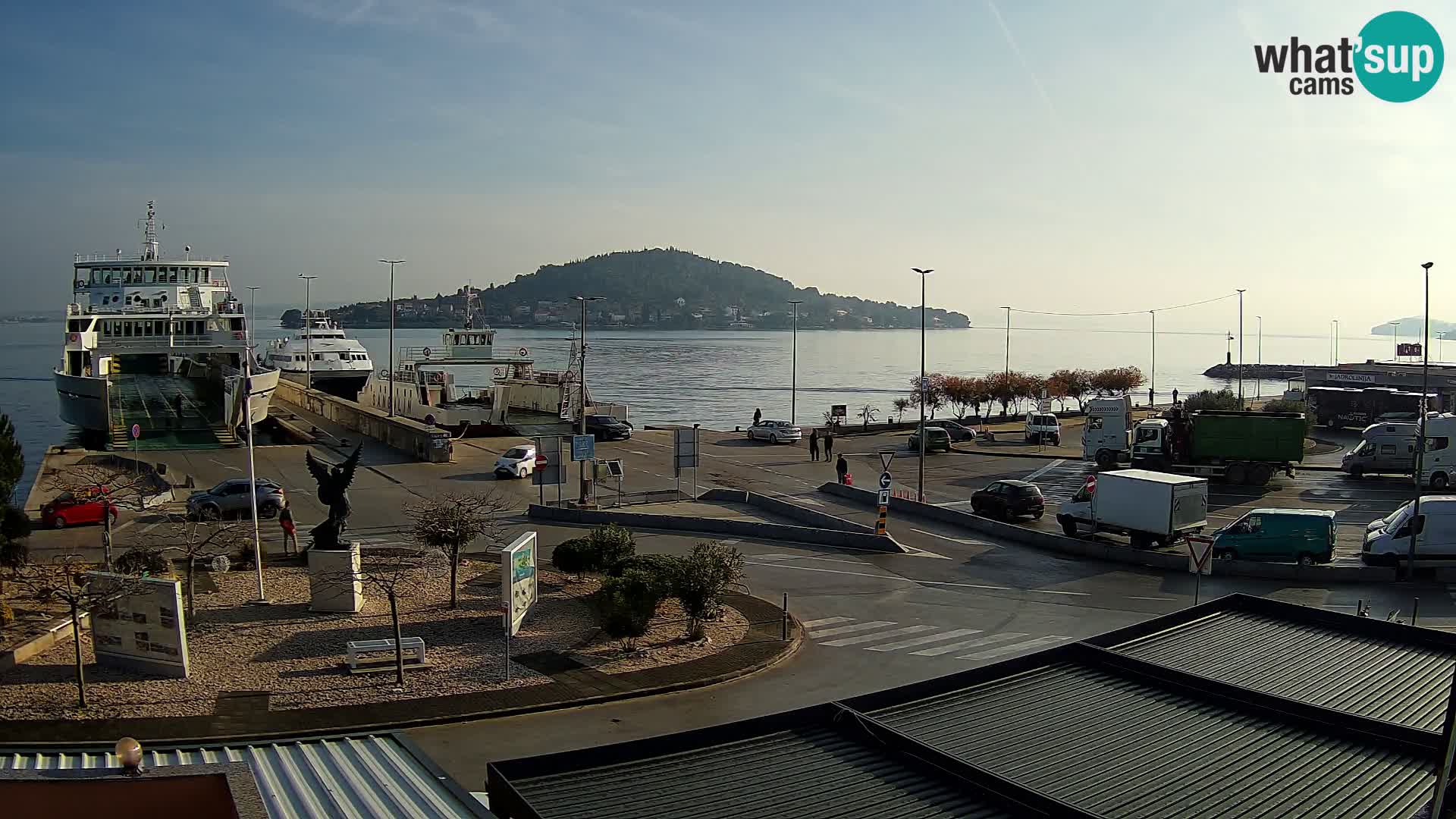 Web kamera Ugljan – Preko trajekt za Zadar