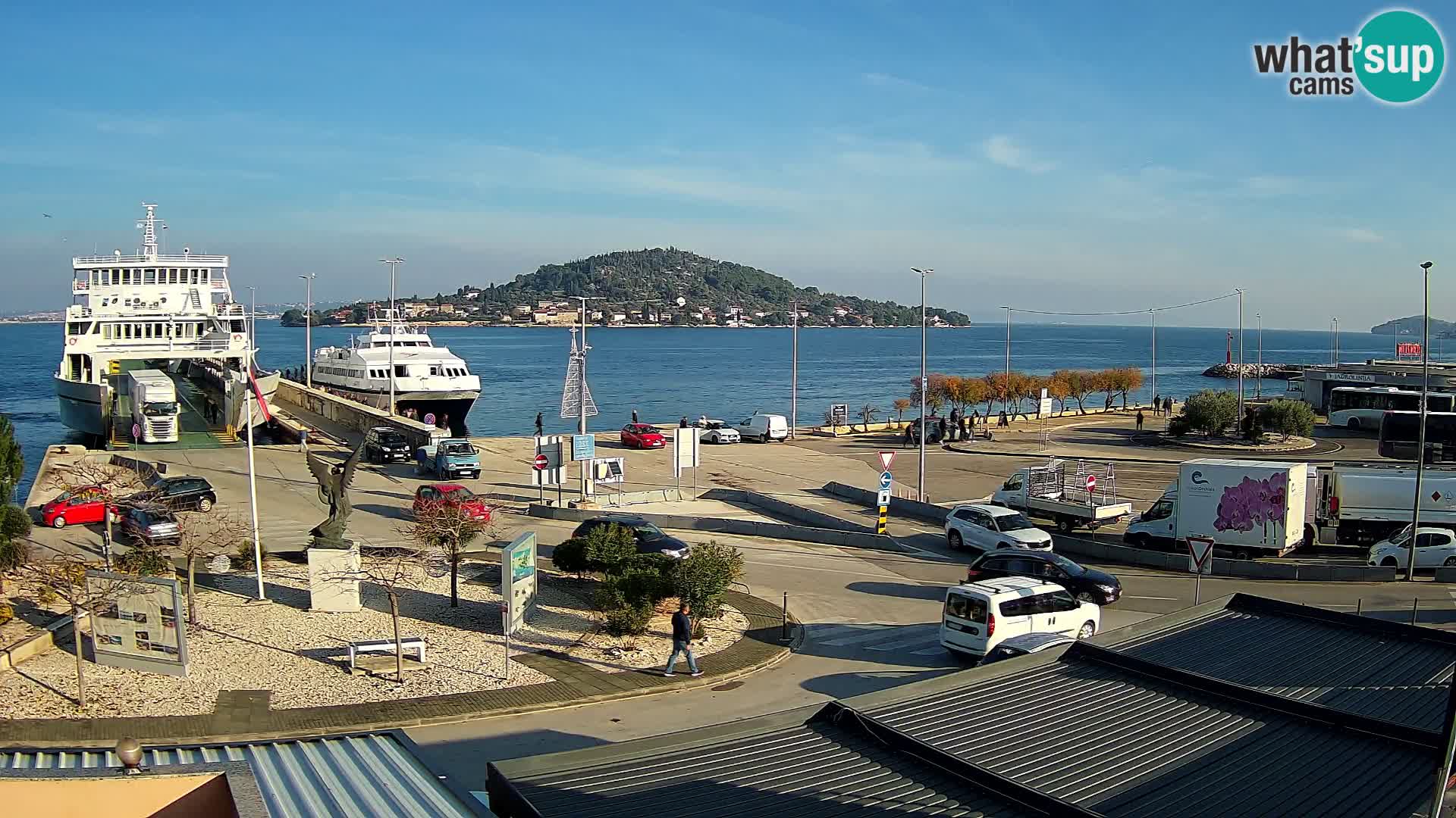 Webcam Ugliano – terminal traghetto da Preko a Zara