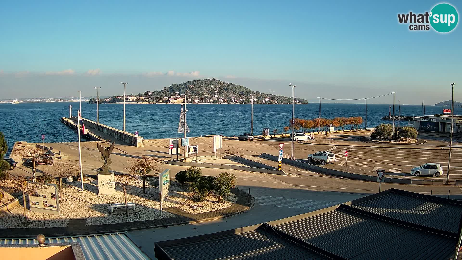 Webcam Ugliano – terminal traghetto da Preko a Zara