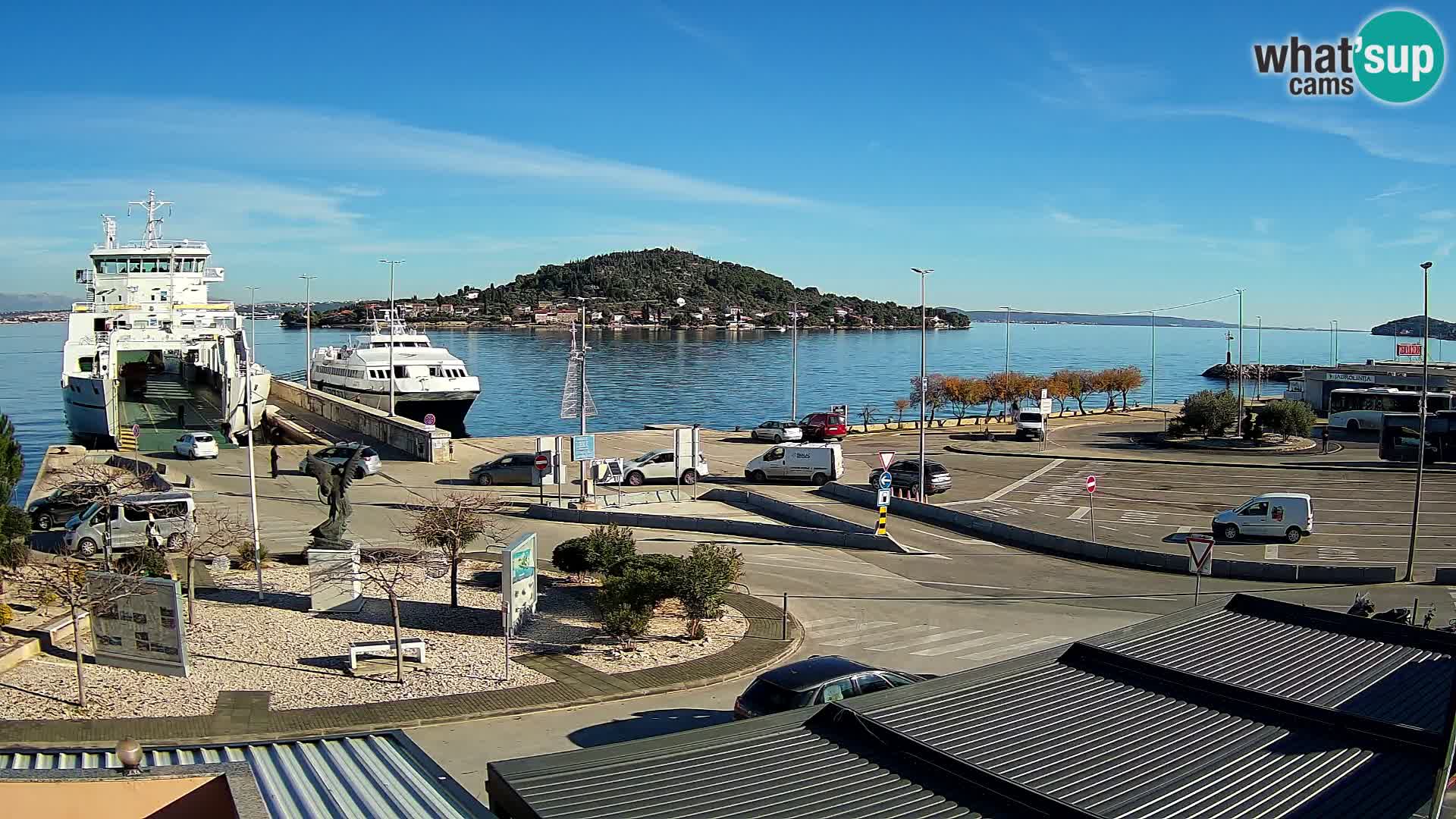 Spletna kamera Ugljan – trajekt Preko – Zadar