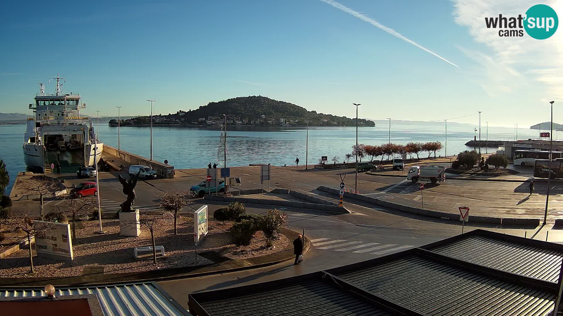 Webcam Ugliano – terminal traghetto da Preko a Zara