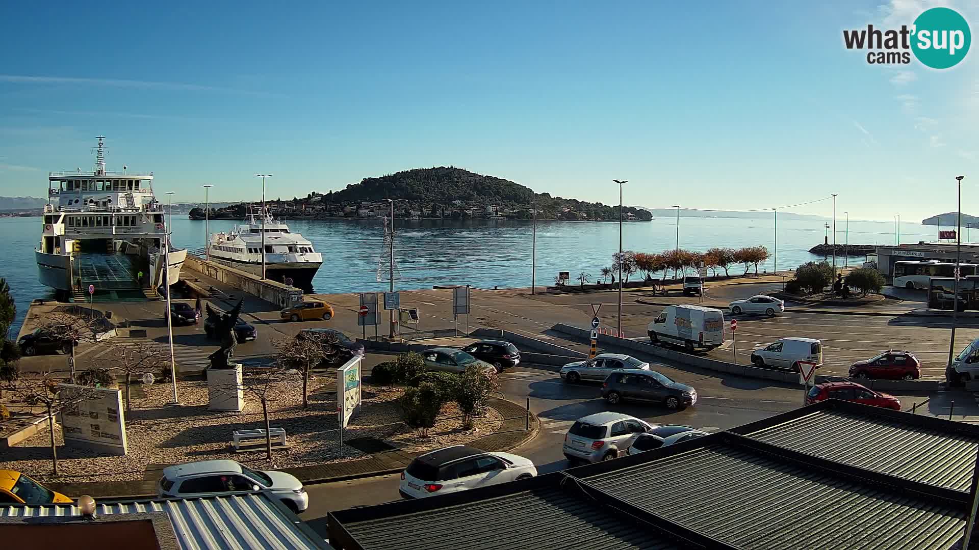 Web kamera Ugljan – Preko trajekt za Zadar