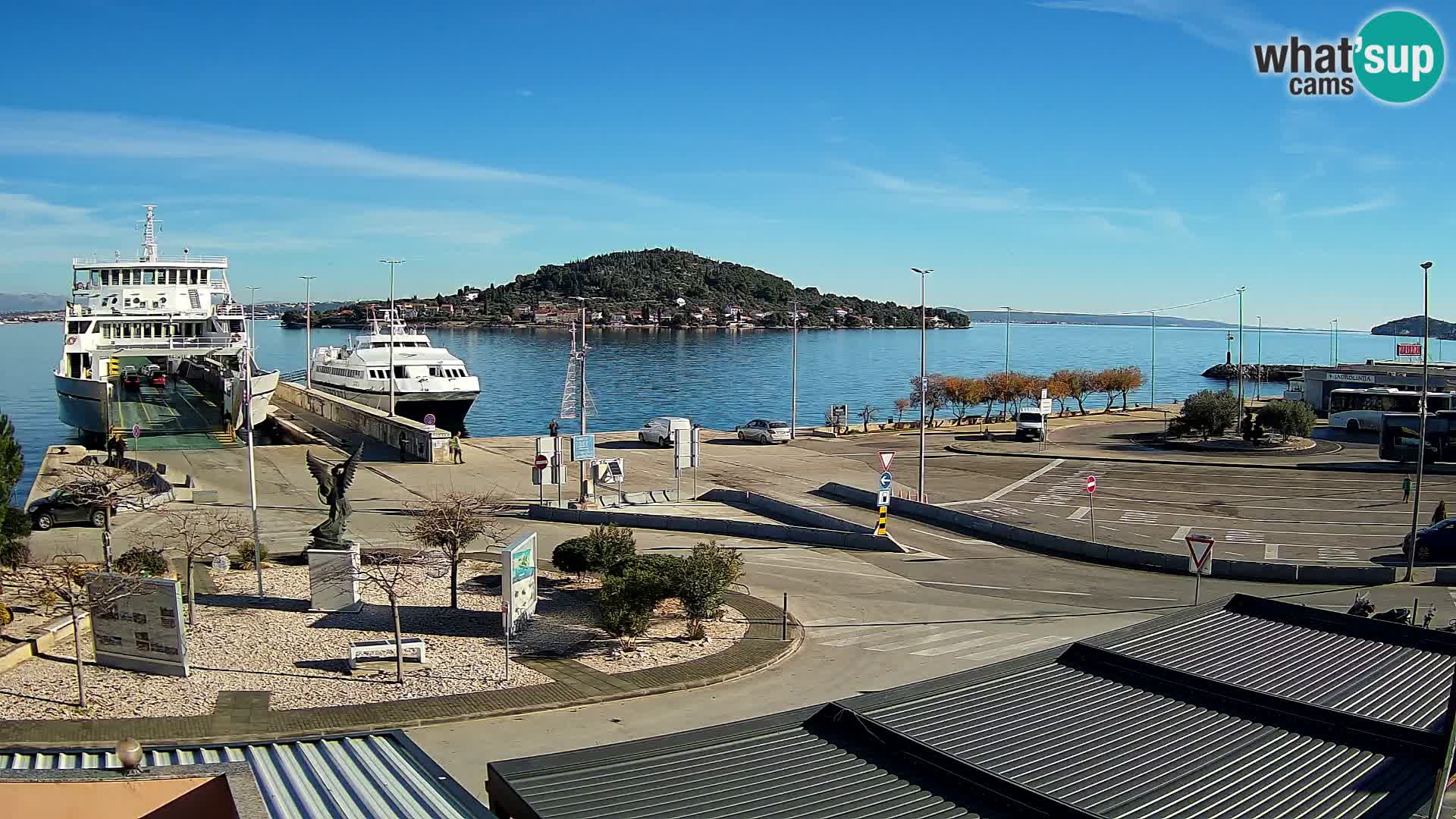 Webcam Ugliano – terminal traghetto da Preko a Zara