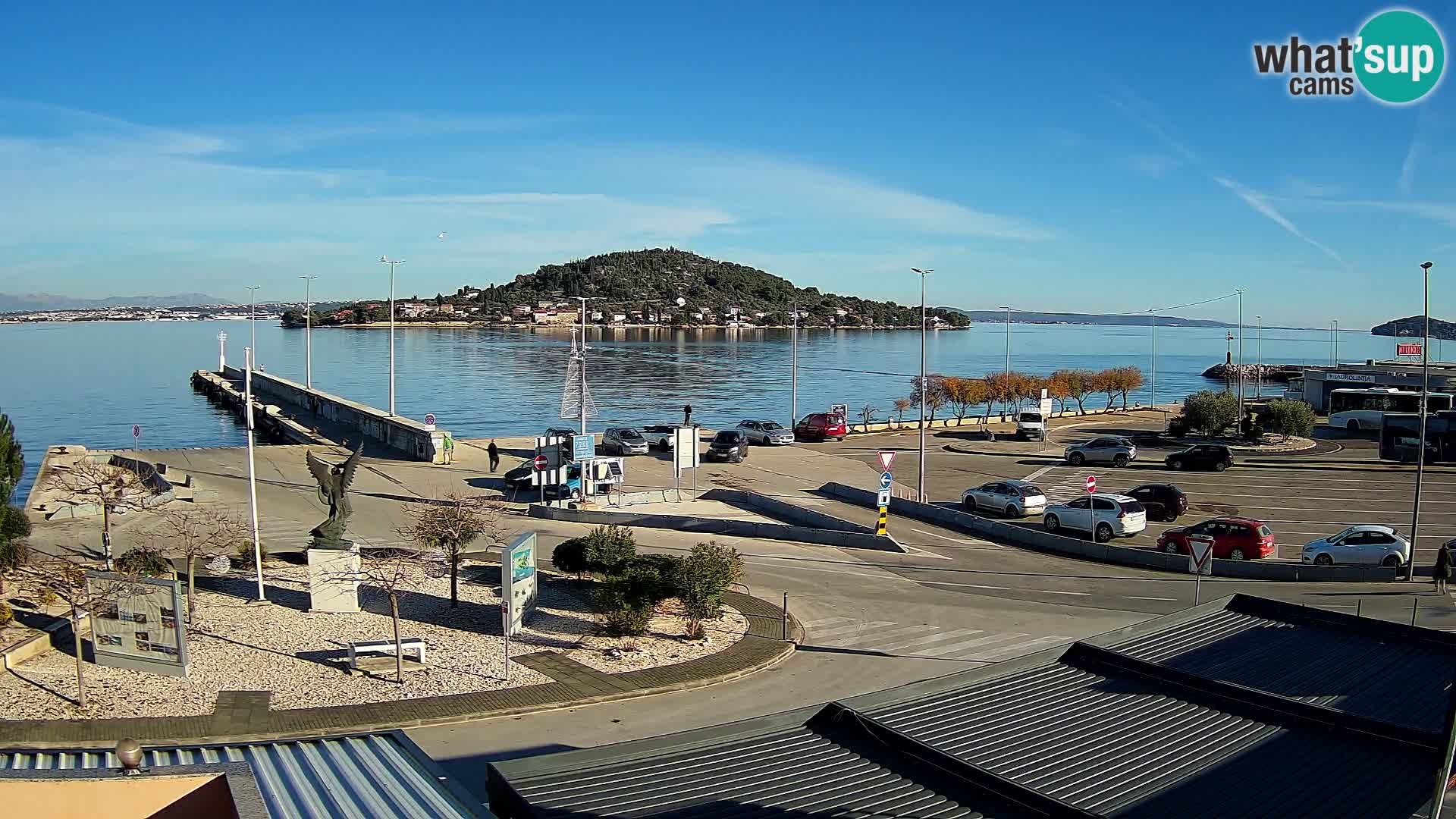 Web kamera Ugljan – Preko trajekt za Zadar