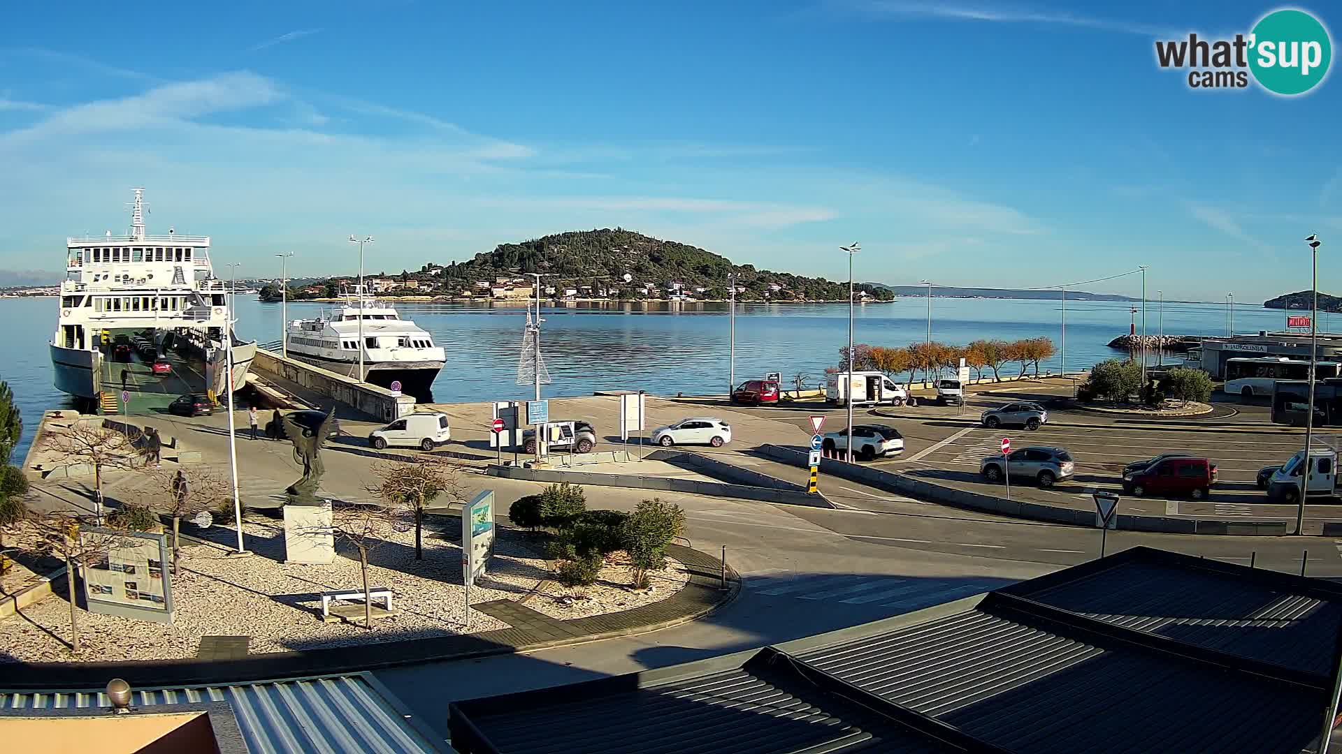 Webcam Ugliano – terminal traghetto da Preko a Zara