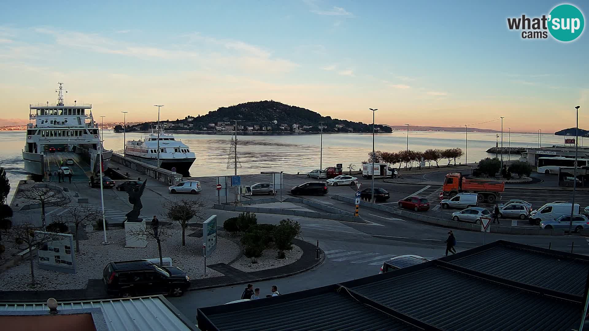 Webcam Ugliano – terminal traghetto da Preko a Zara