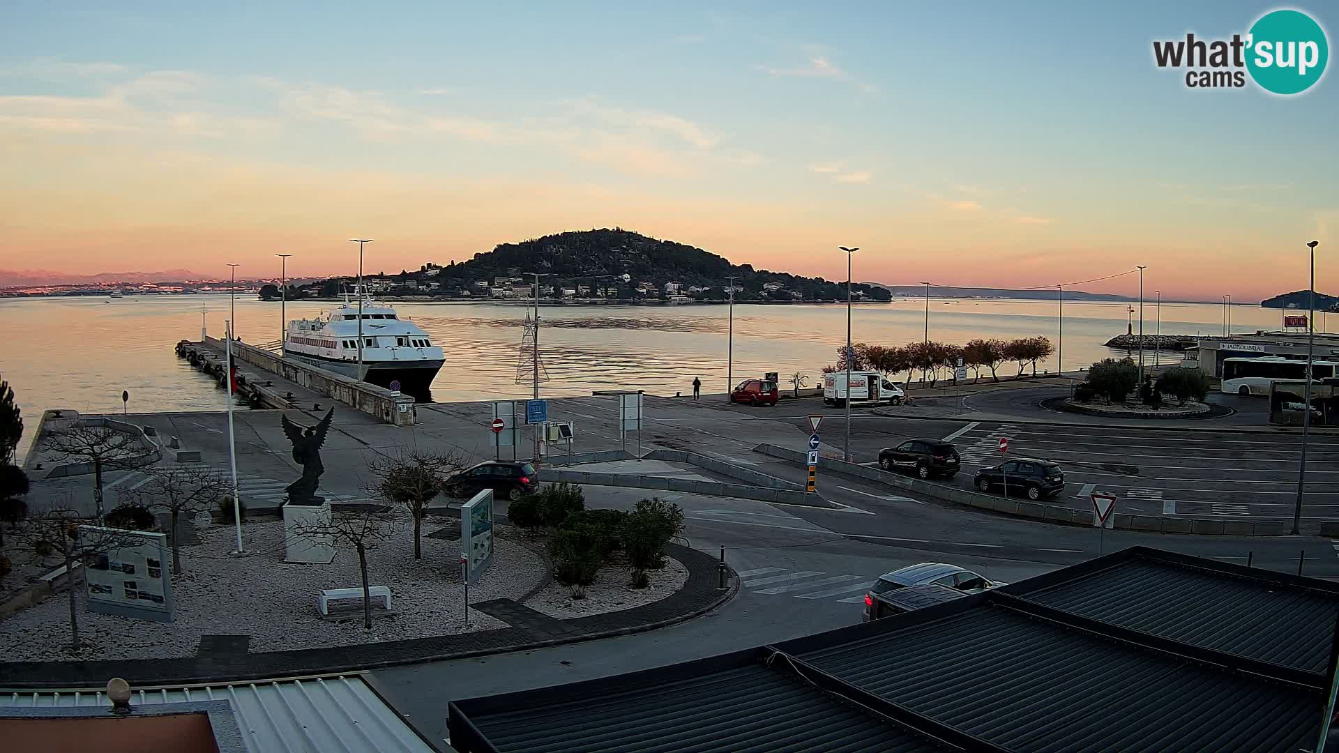 Webcam Ugliano – terminal traghetto da Preko a Zara