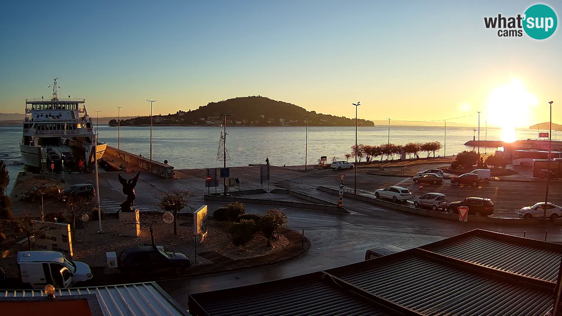 Web kamera Ugljan – Preko trajekt za Zadar