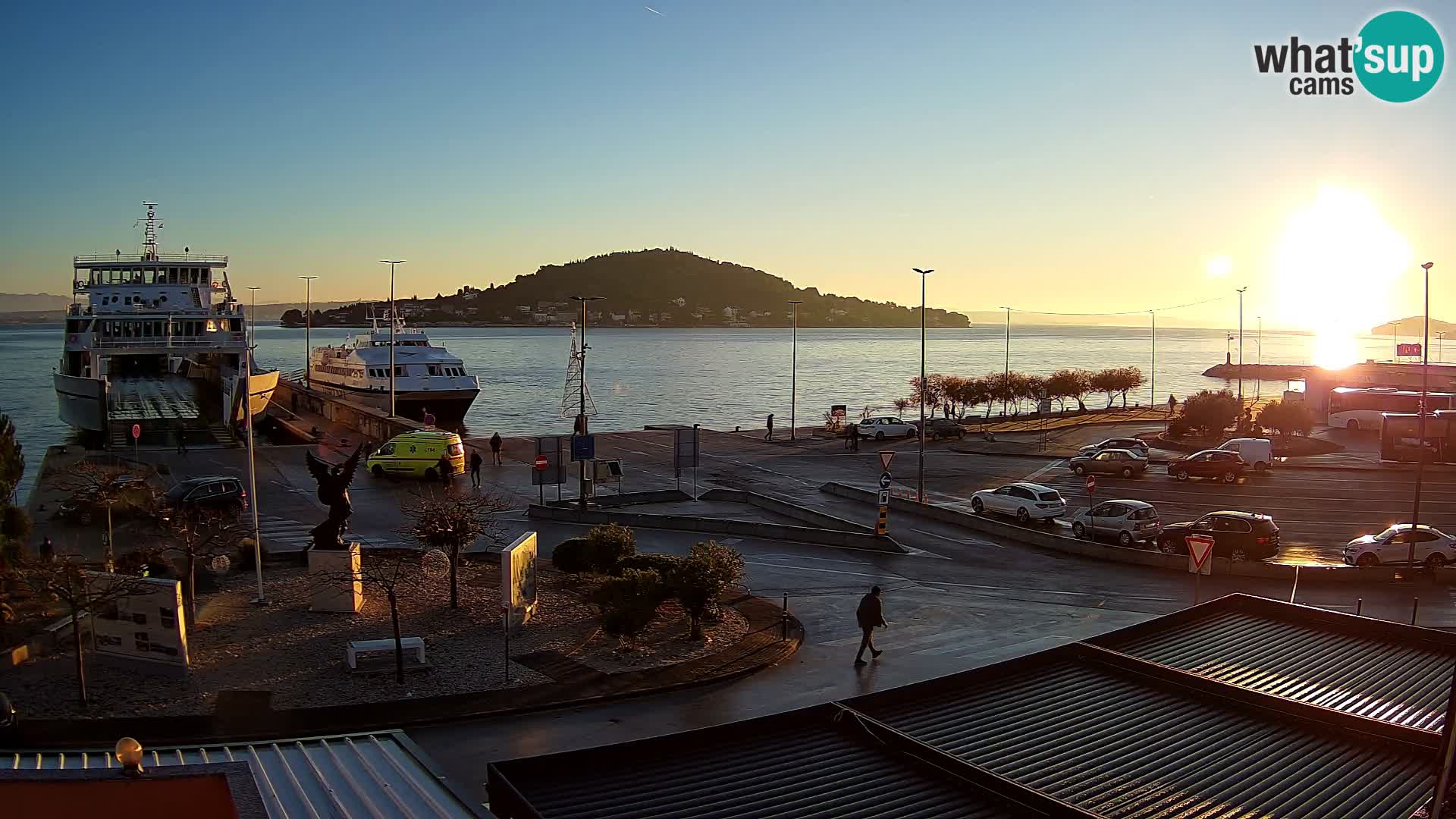 Webcam Ugliano – terminal traghetto da Preko a Zara