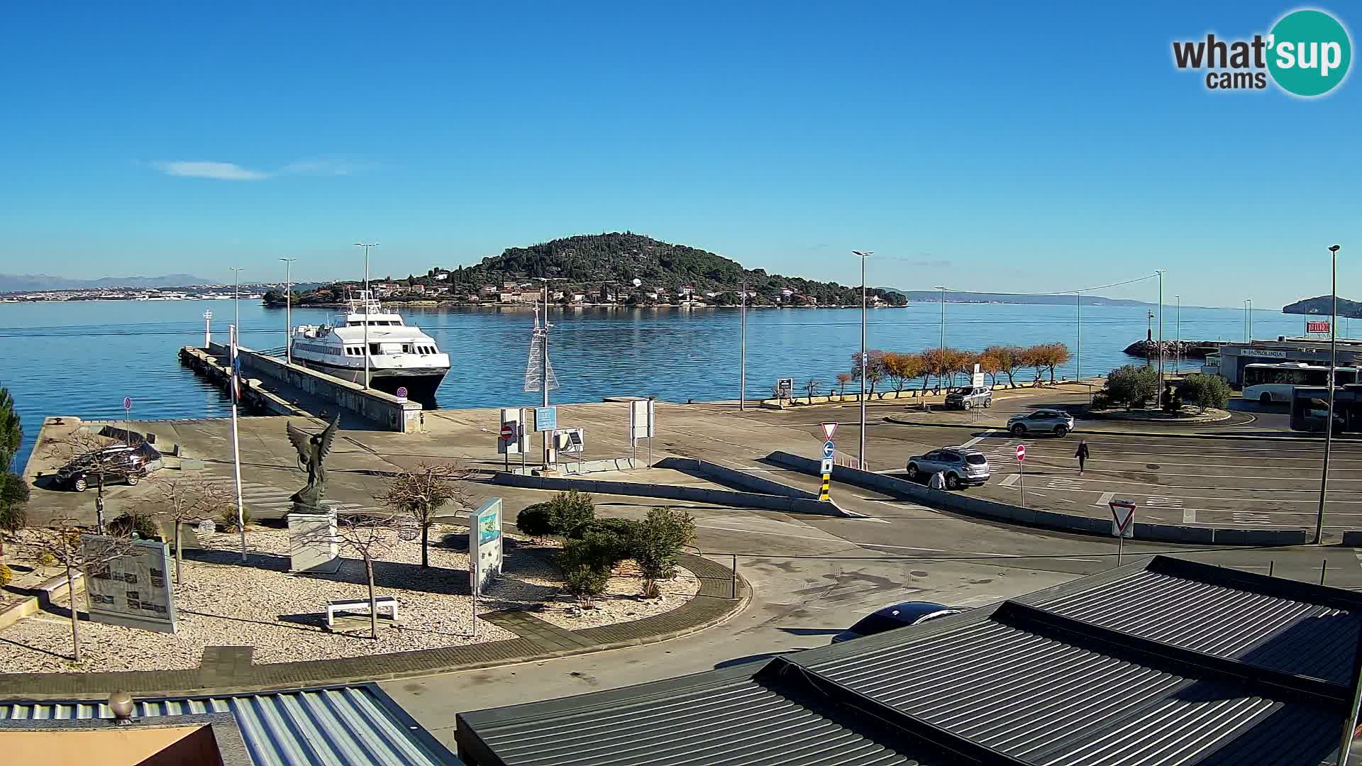 Webcam Ugliano – terminal traghetto da Preko a Zara