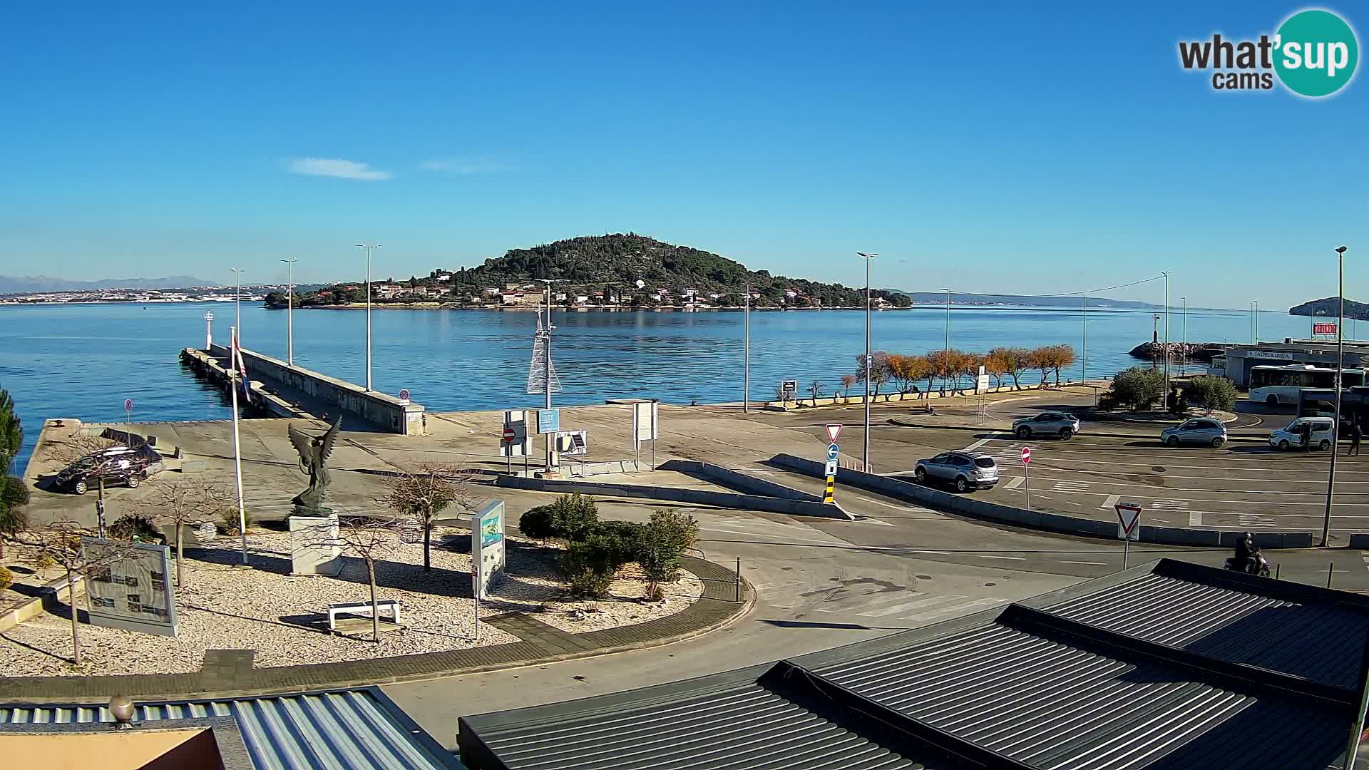 Web kamera Ugljan – Preko trajekt za Zadar