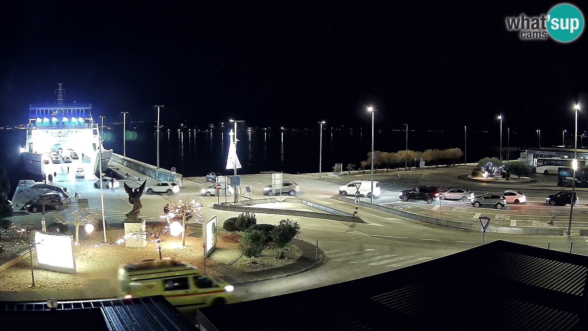 Web kamera Ugljan – Preko trajekt za Zadar