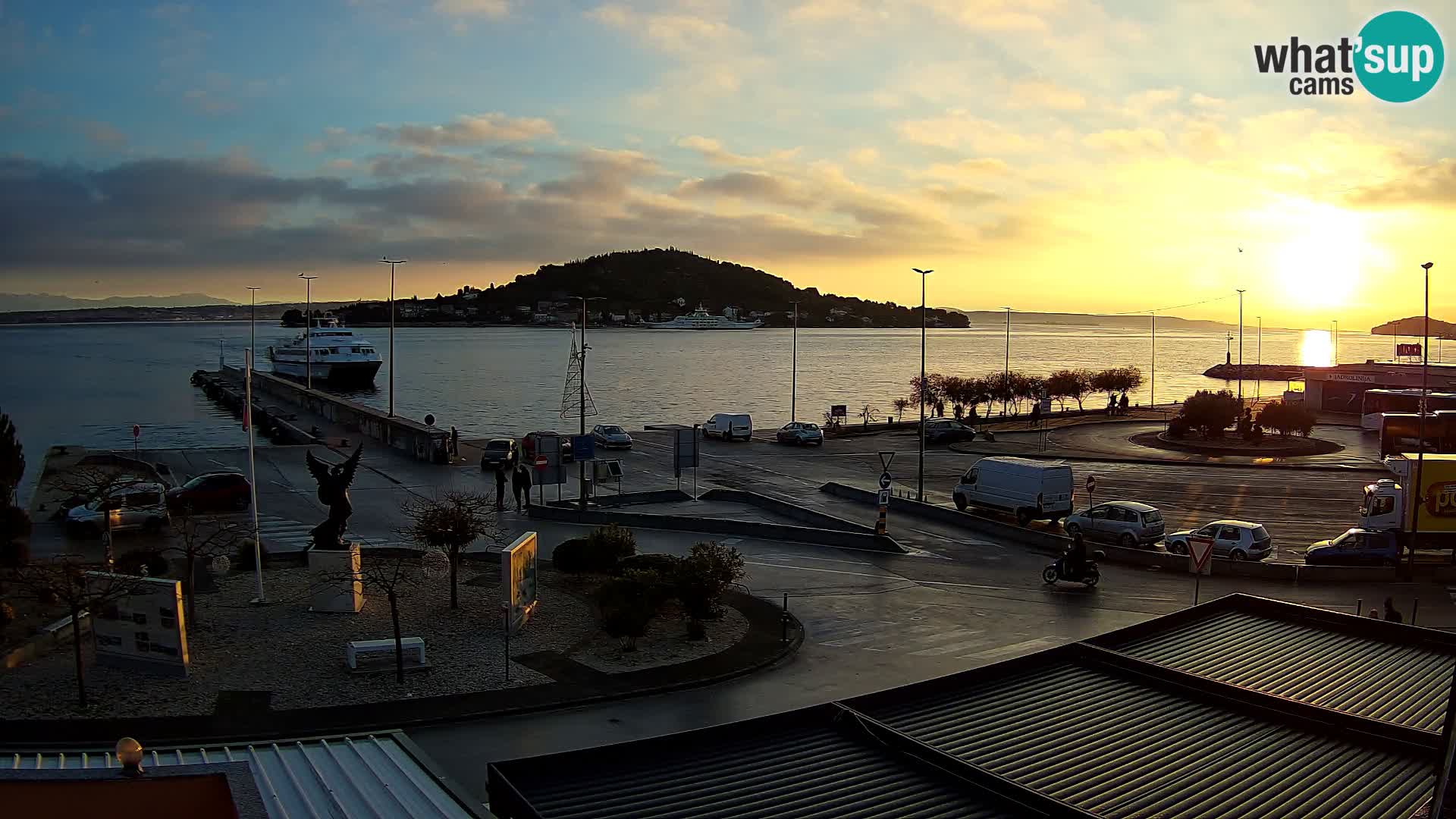 Spletna kamera Ugljan – trajekt Preko – Zadar