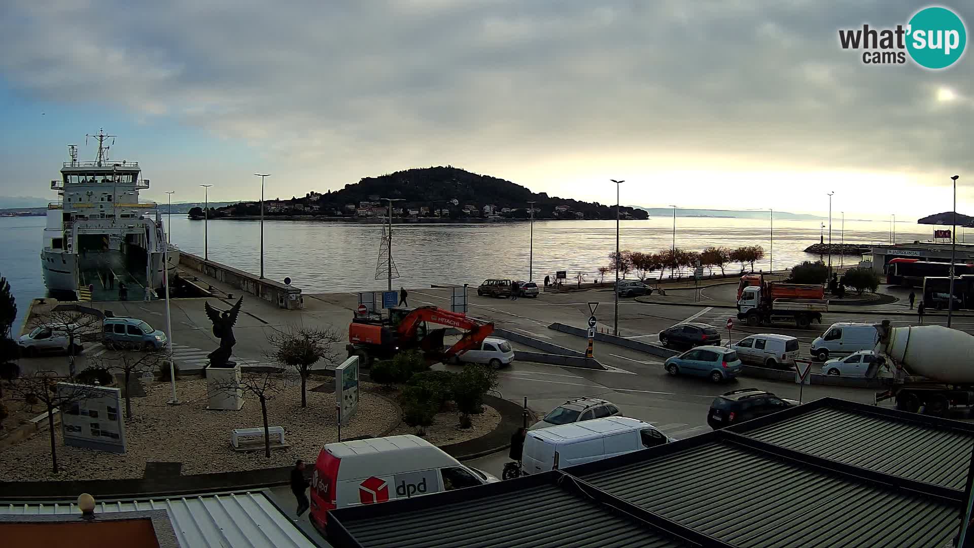 Web kamera Ugljan – Preko trajekt za Zadar