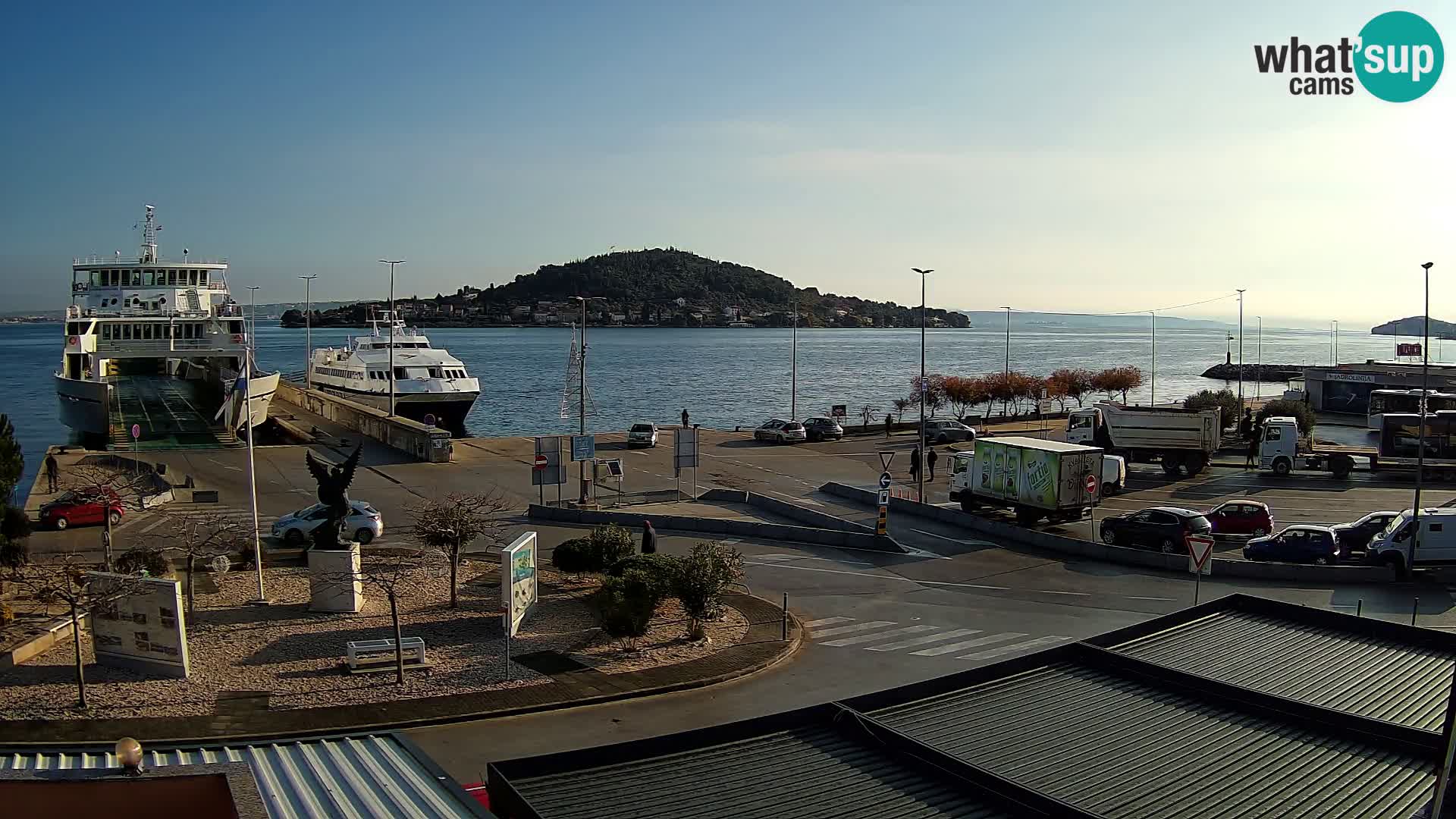 Spletna kamera Ugljan – trajekt Preko – Zadar