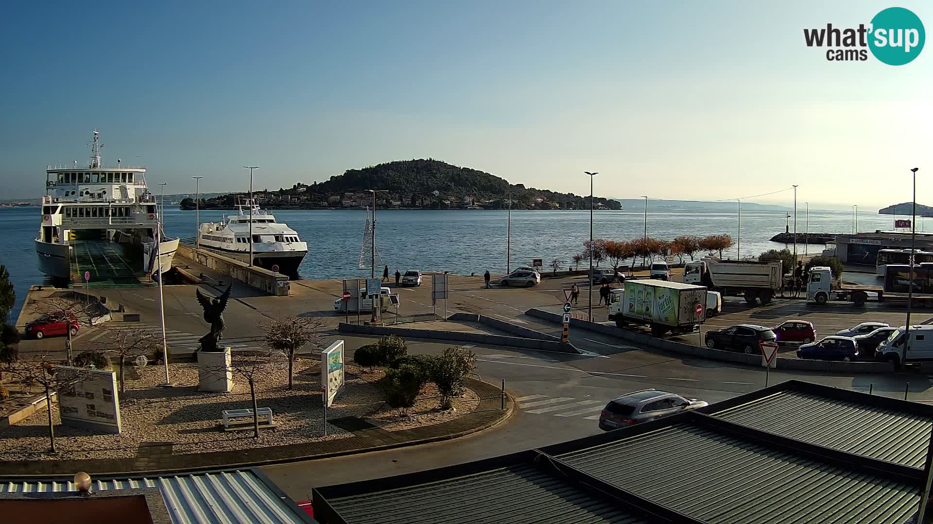 Webcam Ugliano – terminal traghetto da Preko a Zara