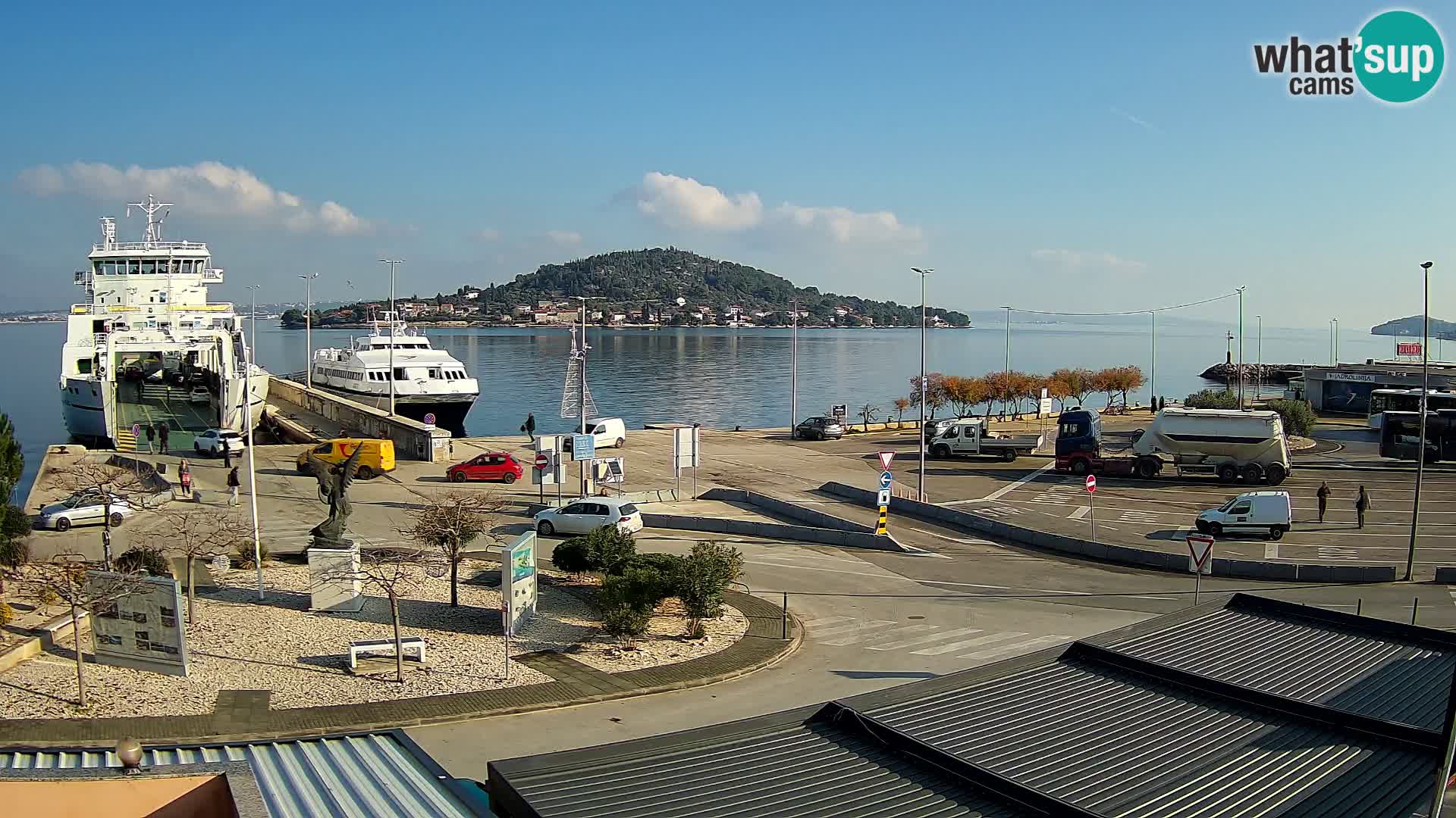 Web kamera Ugljan – Preko trajekt za Zadar