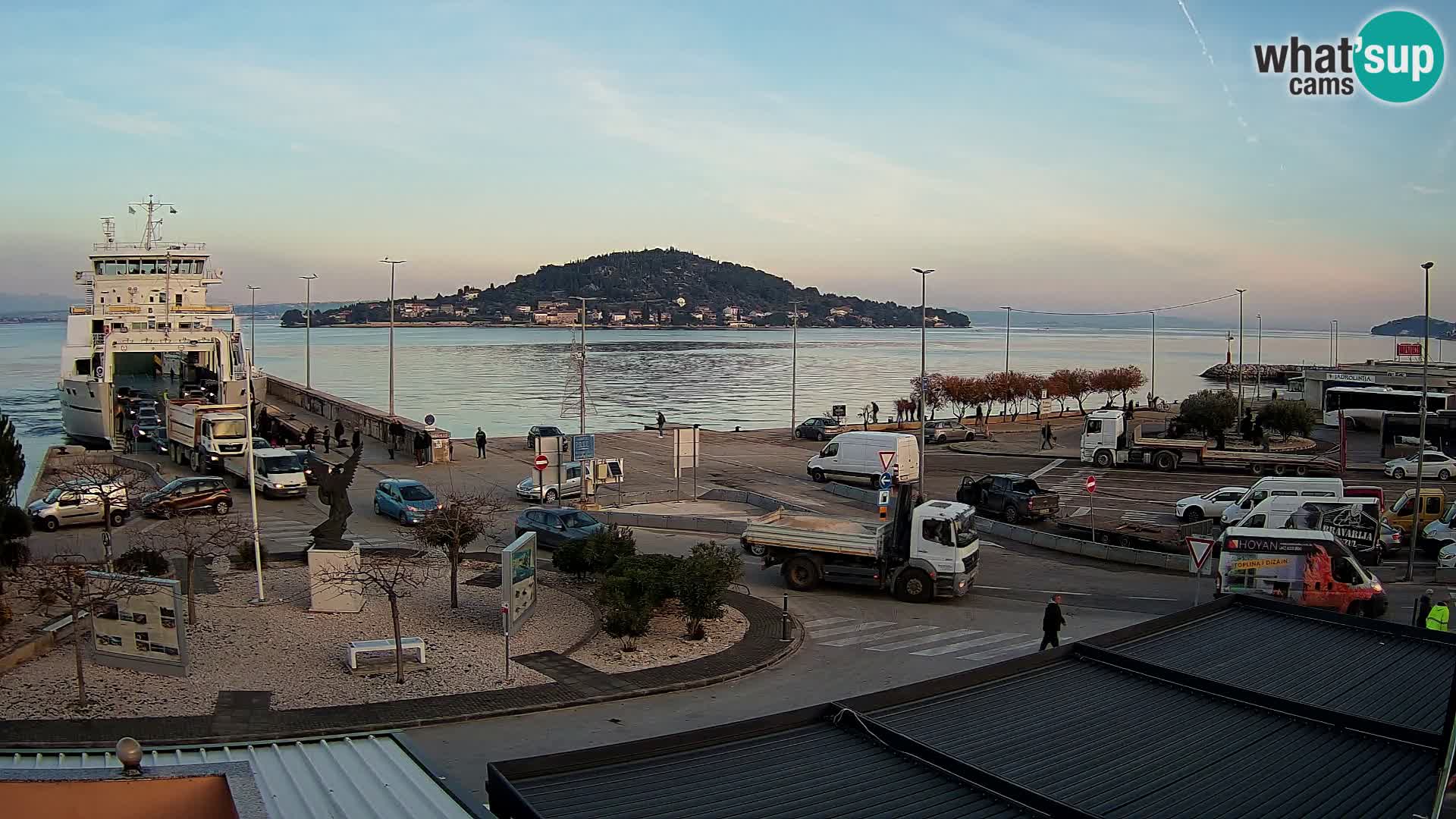 Webcam Ugliano – terminal traghetto da Preko a Zara