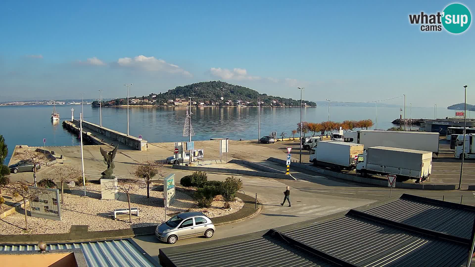 Webcam Ugliano – terminal traghetto da Preko a Zara