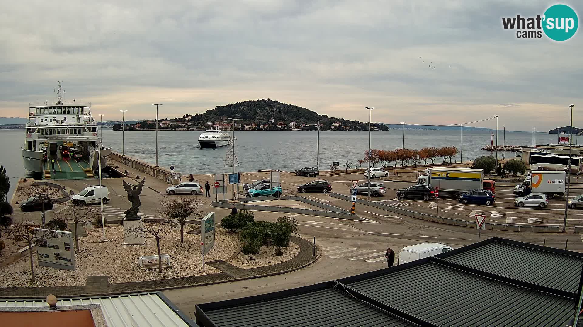 Web kamera Ugljan – Preko trajekt za Zadar