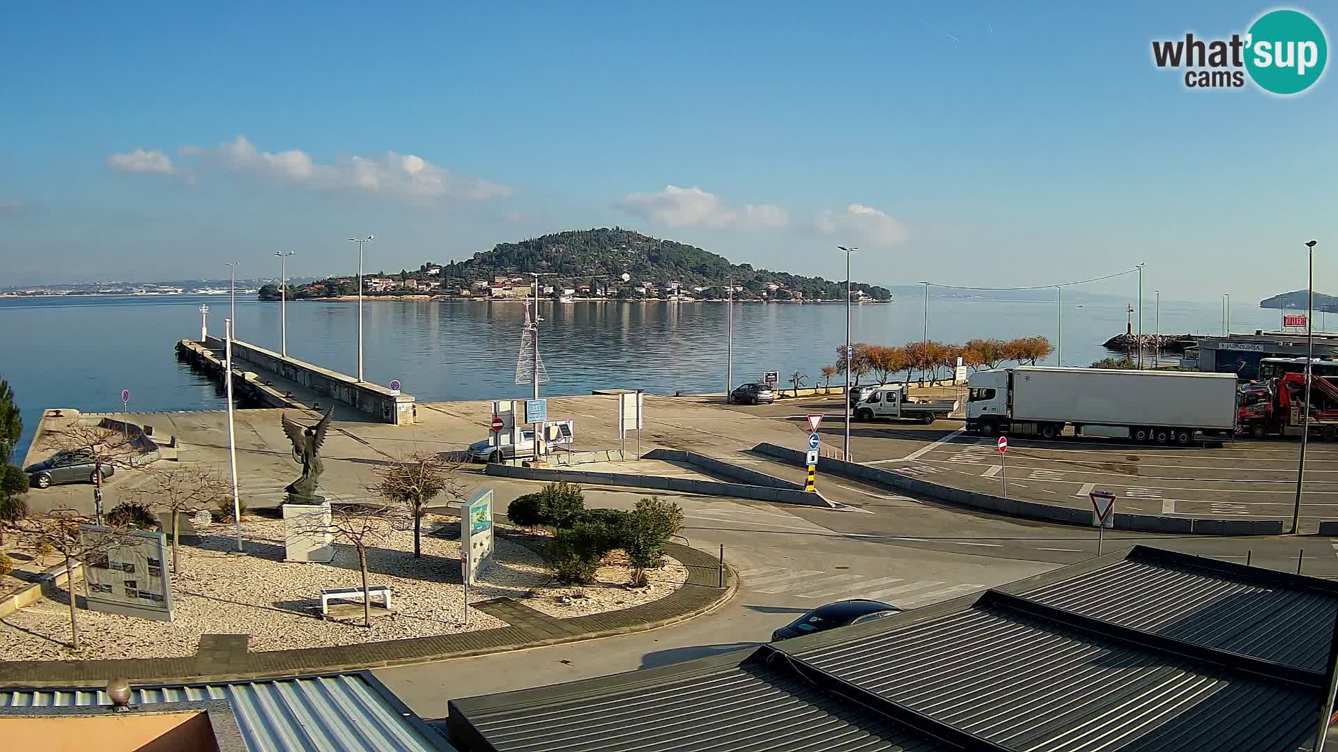 Spletna kamera Ugljan – trajekt Preko – Zadar