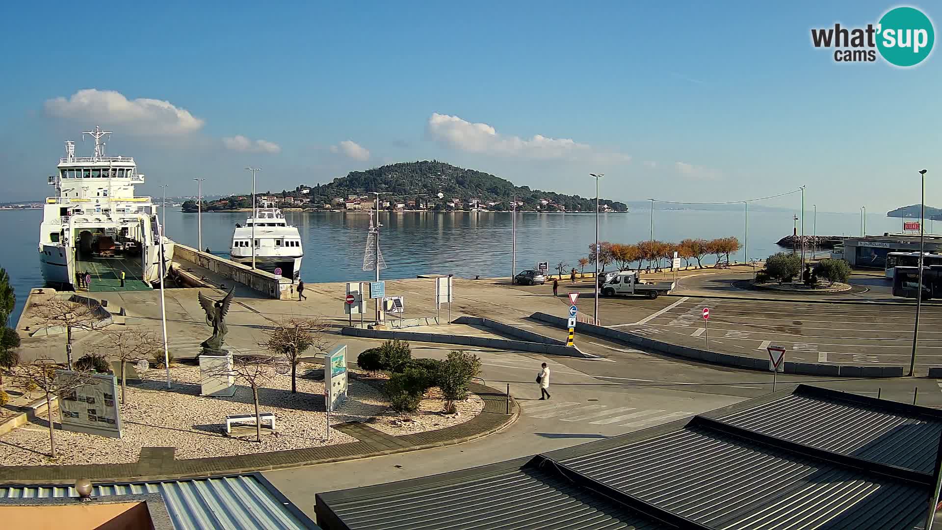 Webcam Ugliano – terminal traghetto da Preko a Zara