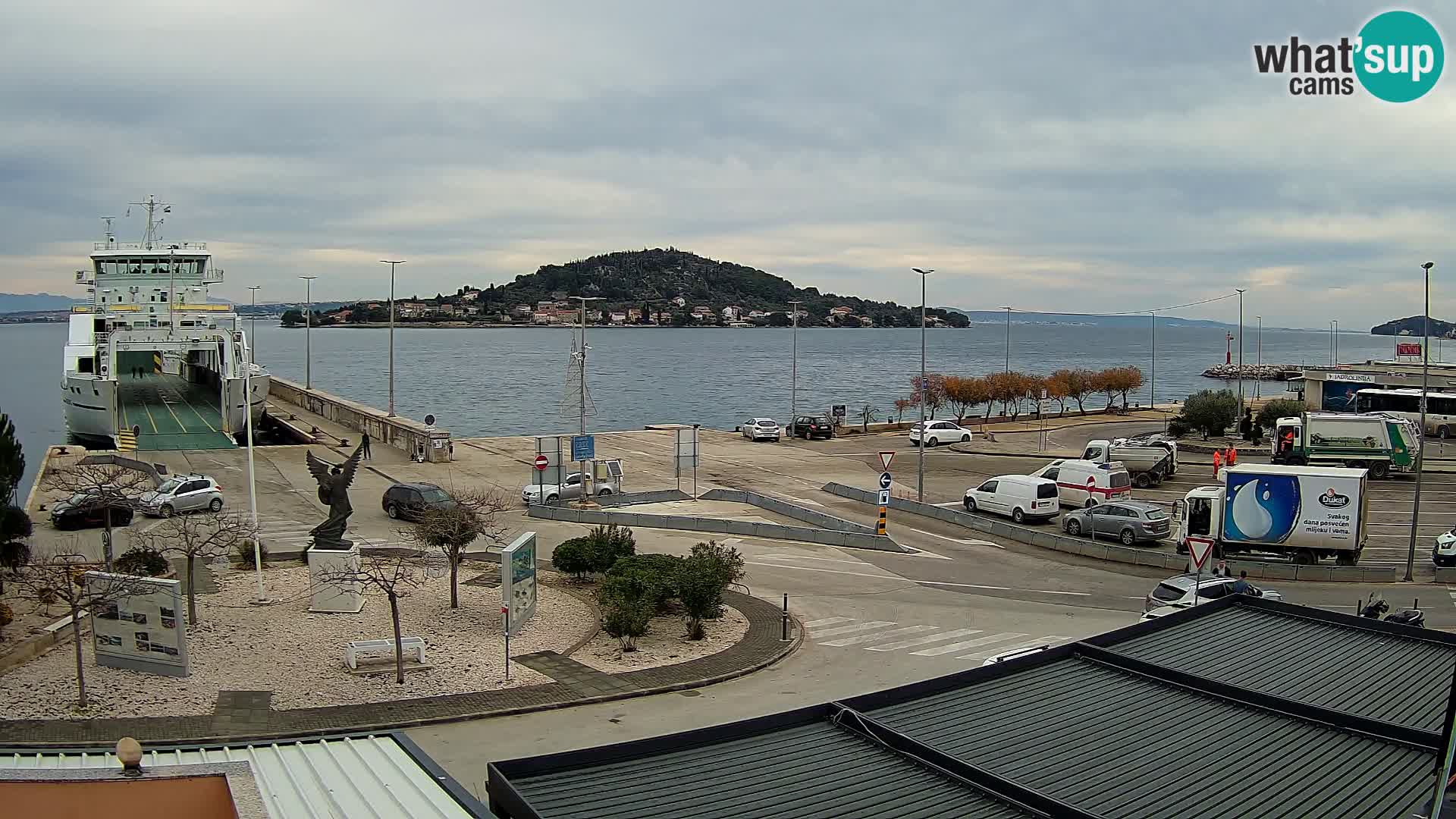 Spletna kamera Ugljan – trajekt Preko – Zadar