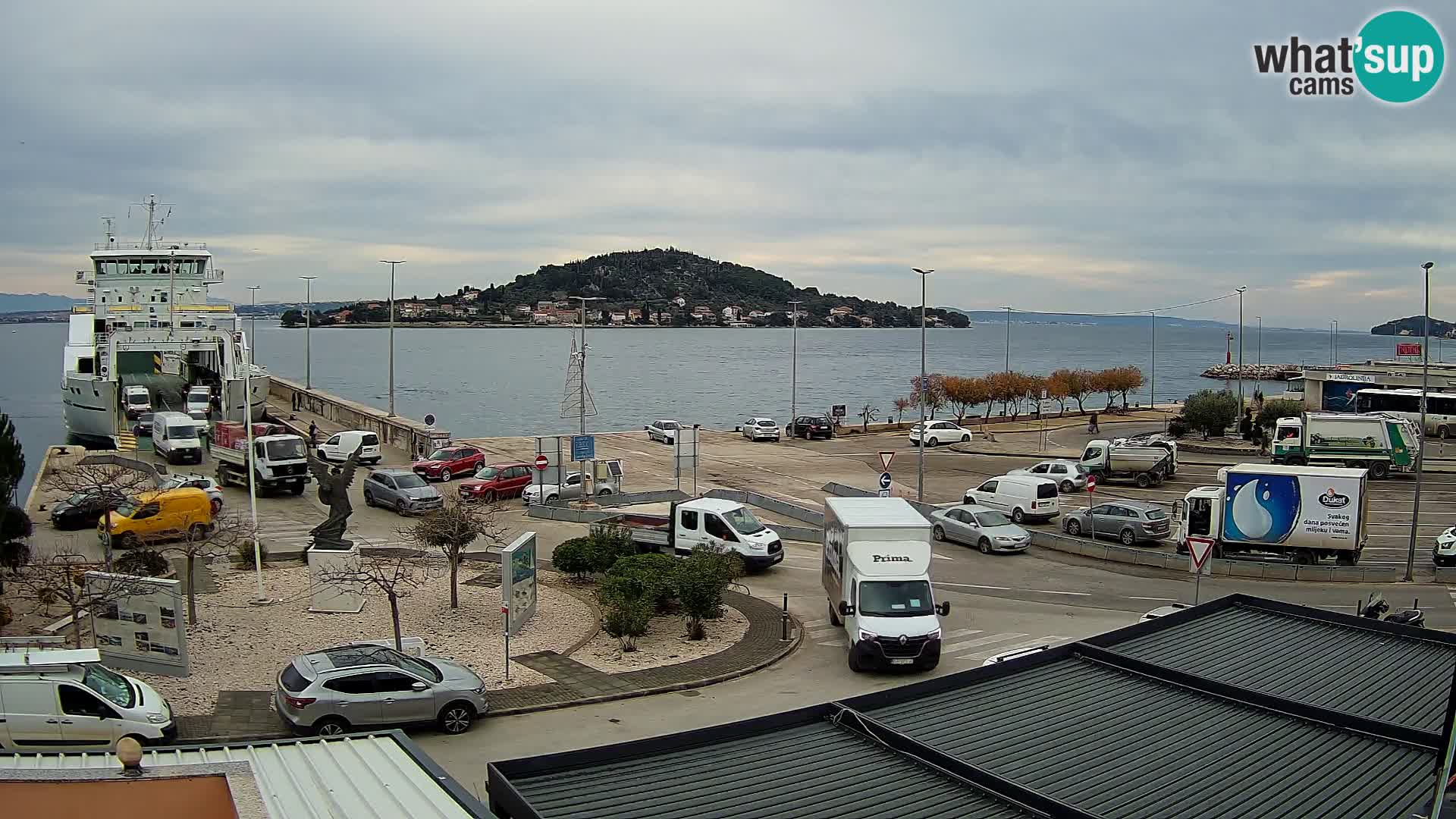Spletna kamera Ugljan – trajekt Preko – Zadar