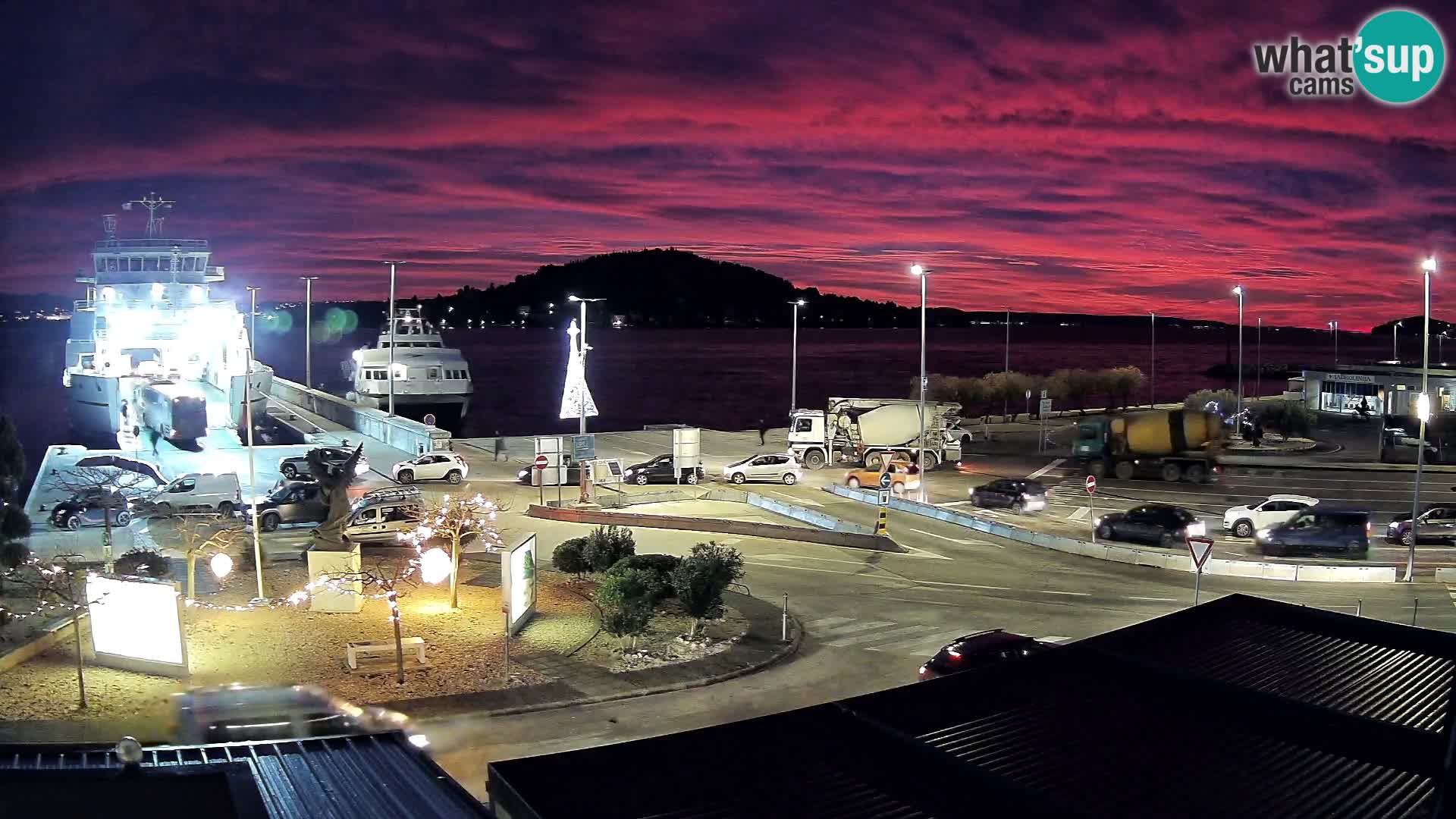 Web kamera Ugljan – Preko trajekt za Zadar